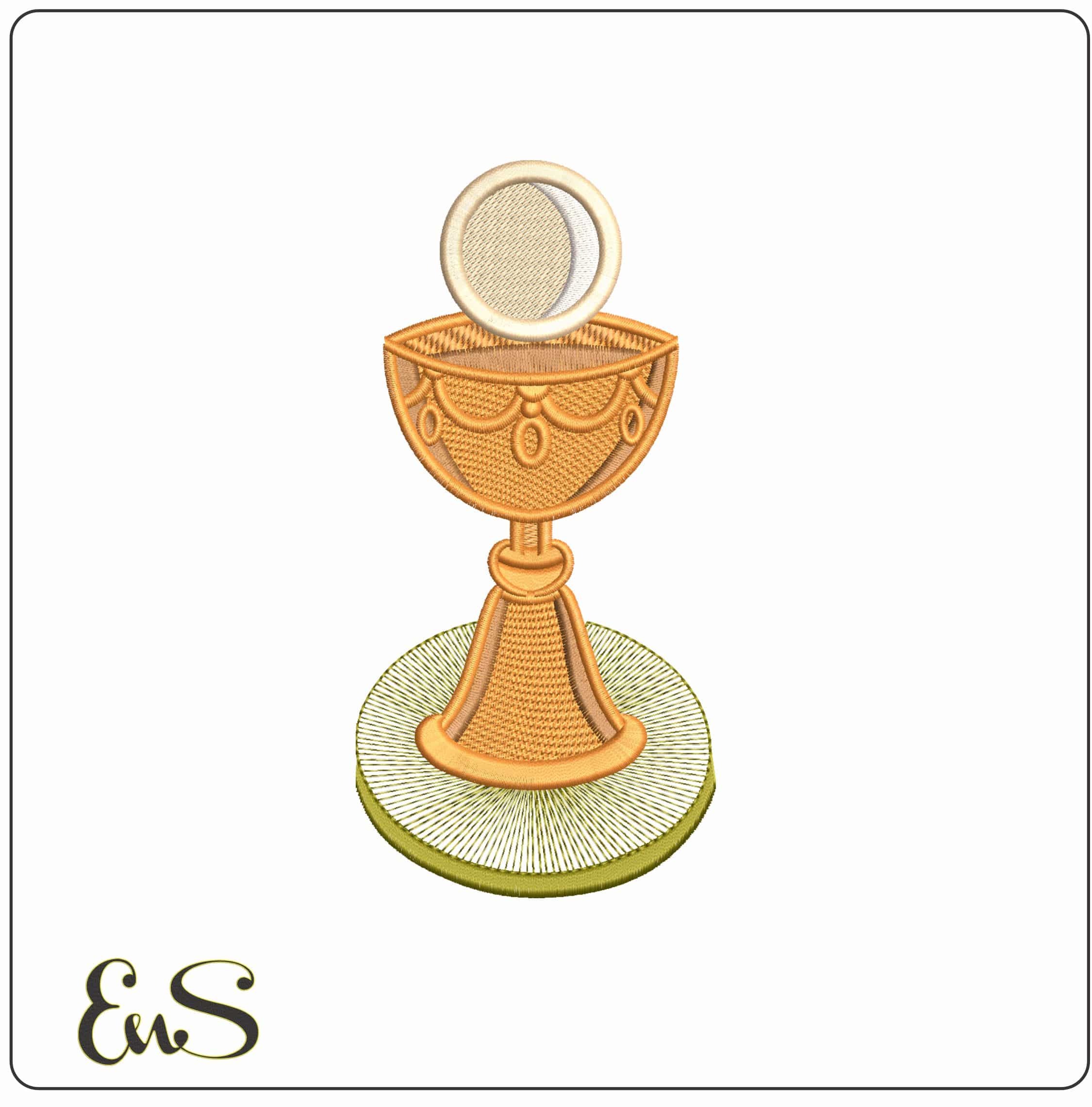 Chalise - Elegant embroidery design file - instant download