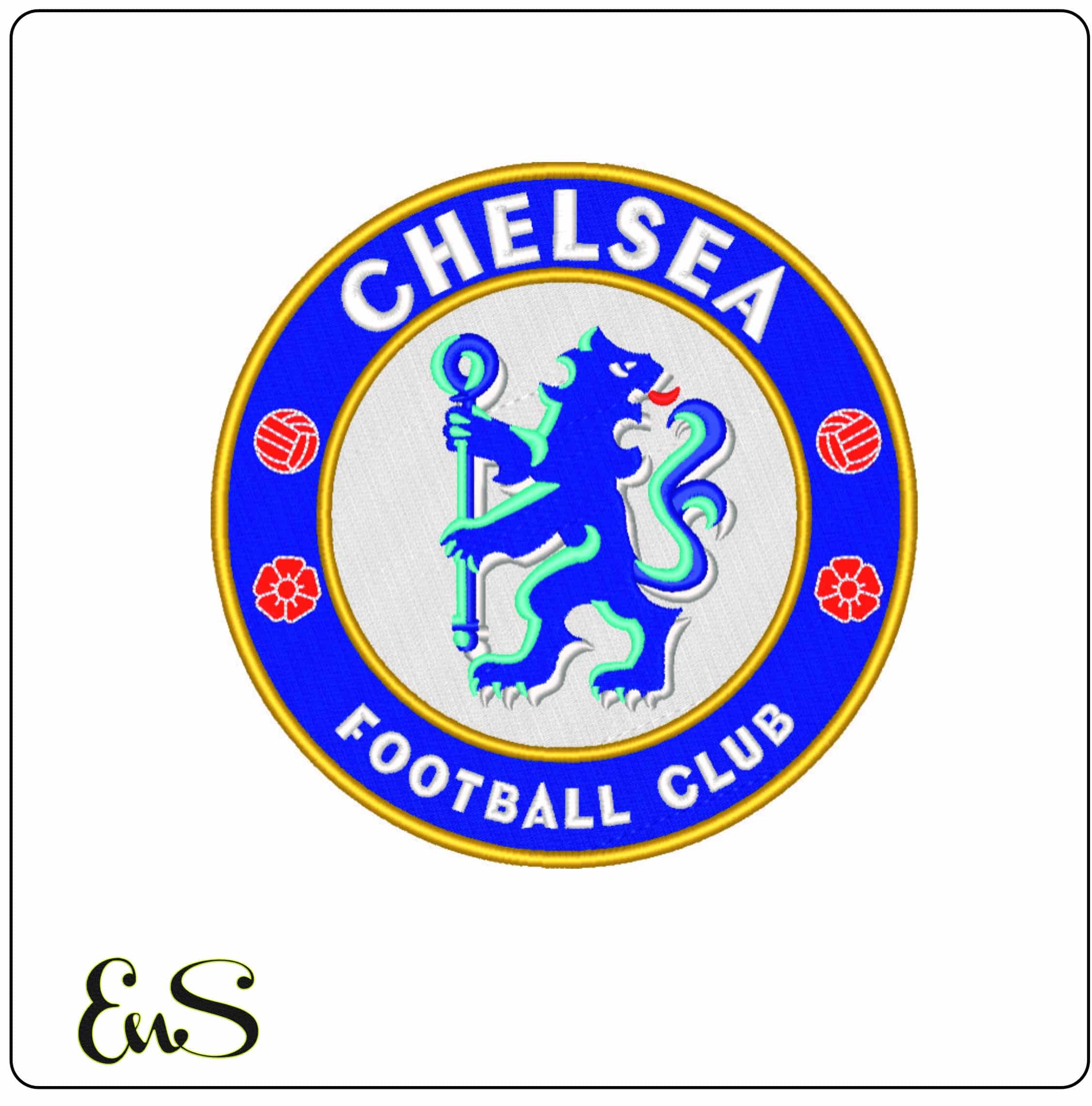 Chelsea FC- Elegant embroidery design file - instant download