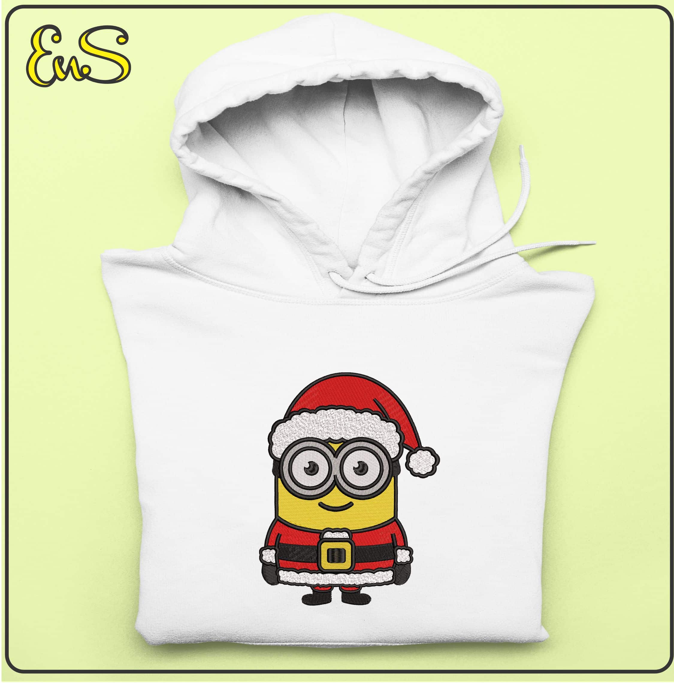 Christmas Minion   - Elegant embroidery design file - instant download — view 4