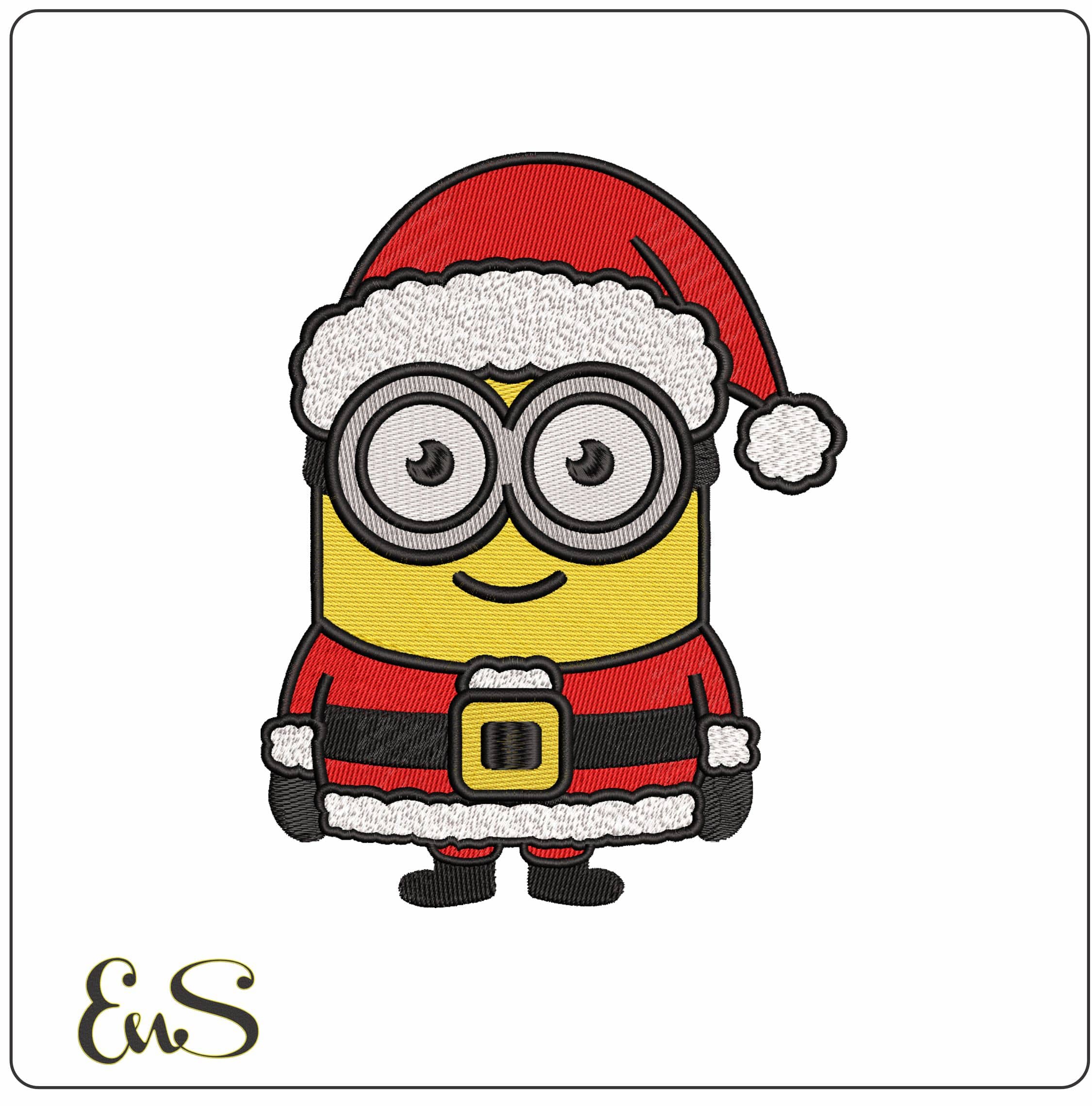 Christmas Minion   - Elegant embroidery design file - instant download