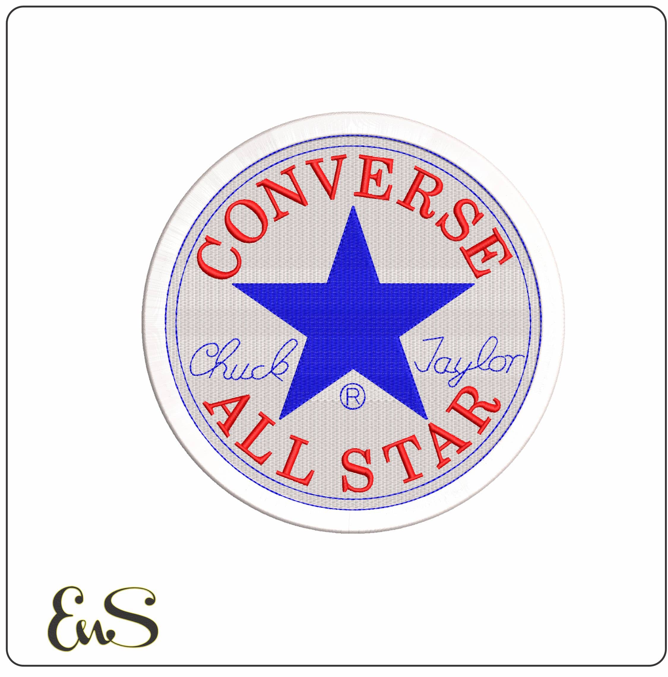 Converse All Stars - Elegant embroidery design file - instant download