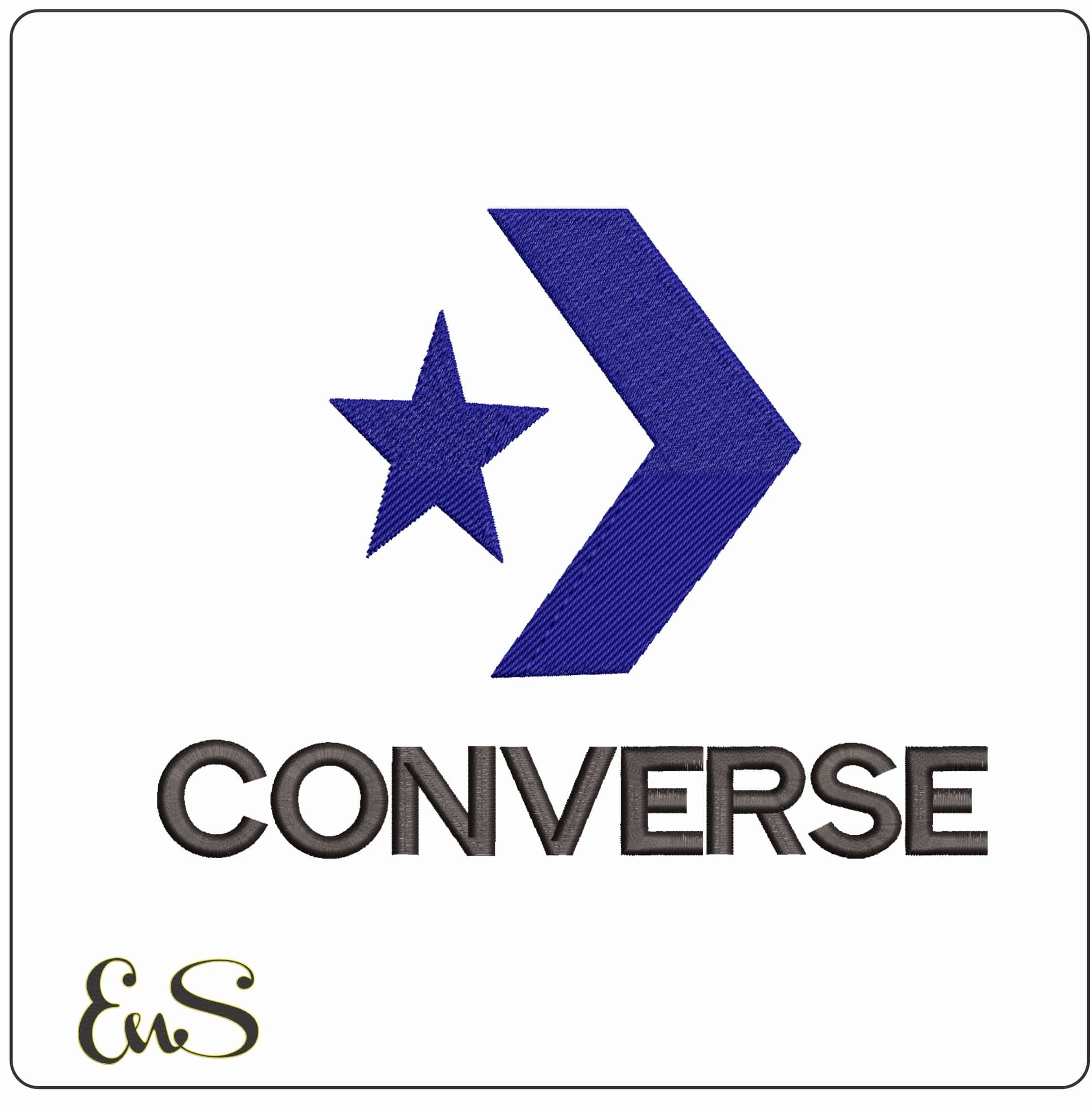 Converse basic Logo - Elegant embroidery design file - instant download