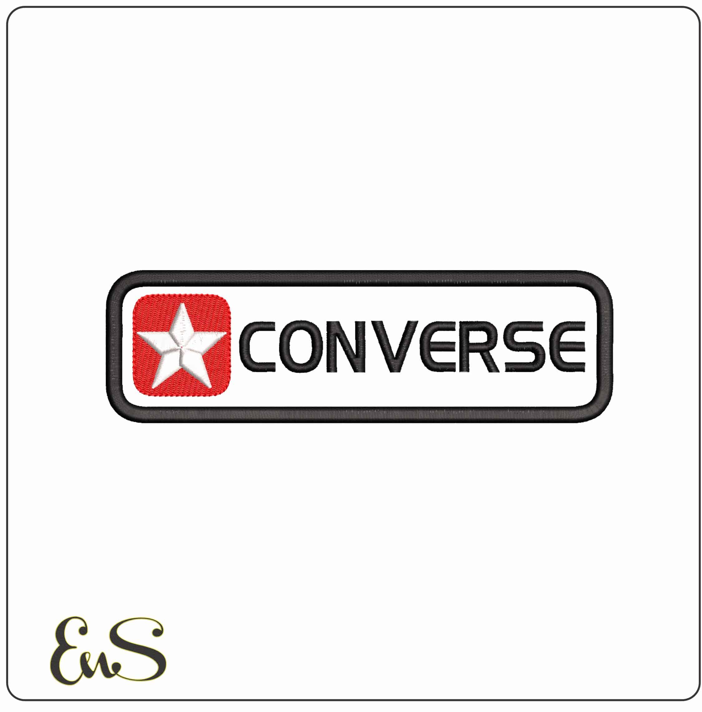 Converse Logo - Elegant embroidery design file - instant download