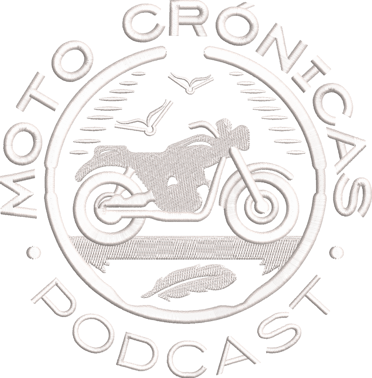 MOTO CRONICAS - Elegant embroidery design file - instant download — view 3