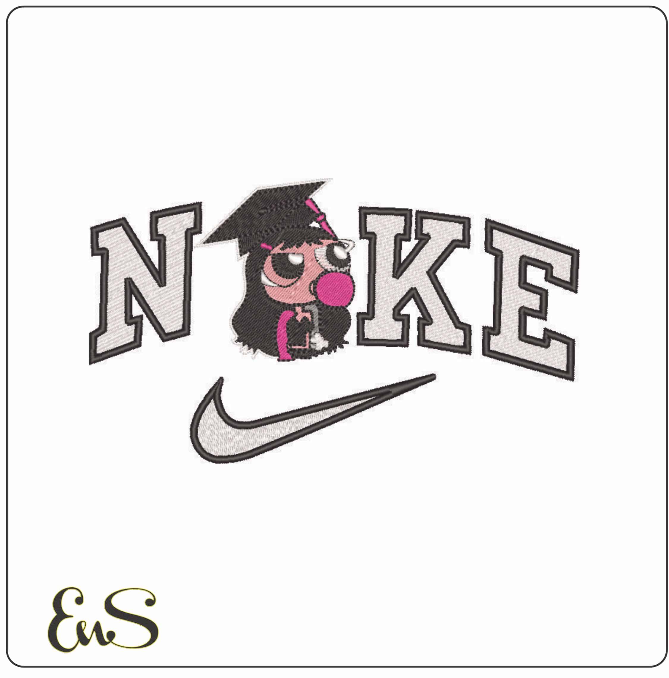 Nike Powder Puff Class o 2025 - Elegant embroidery design file - instant download