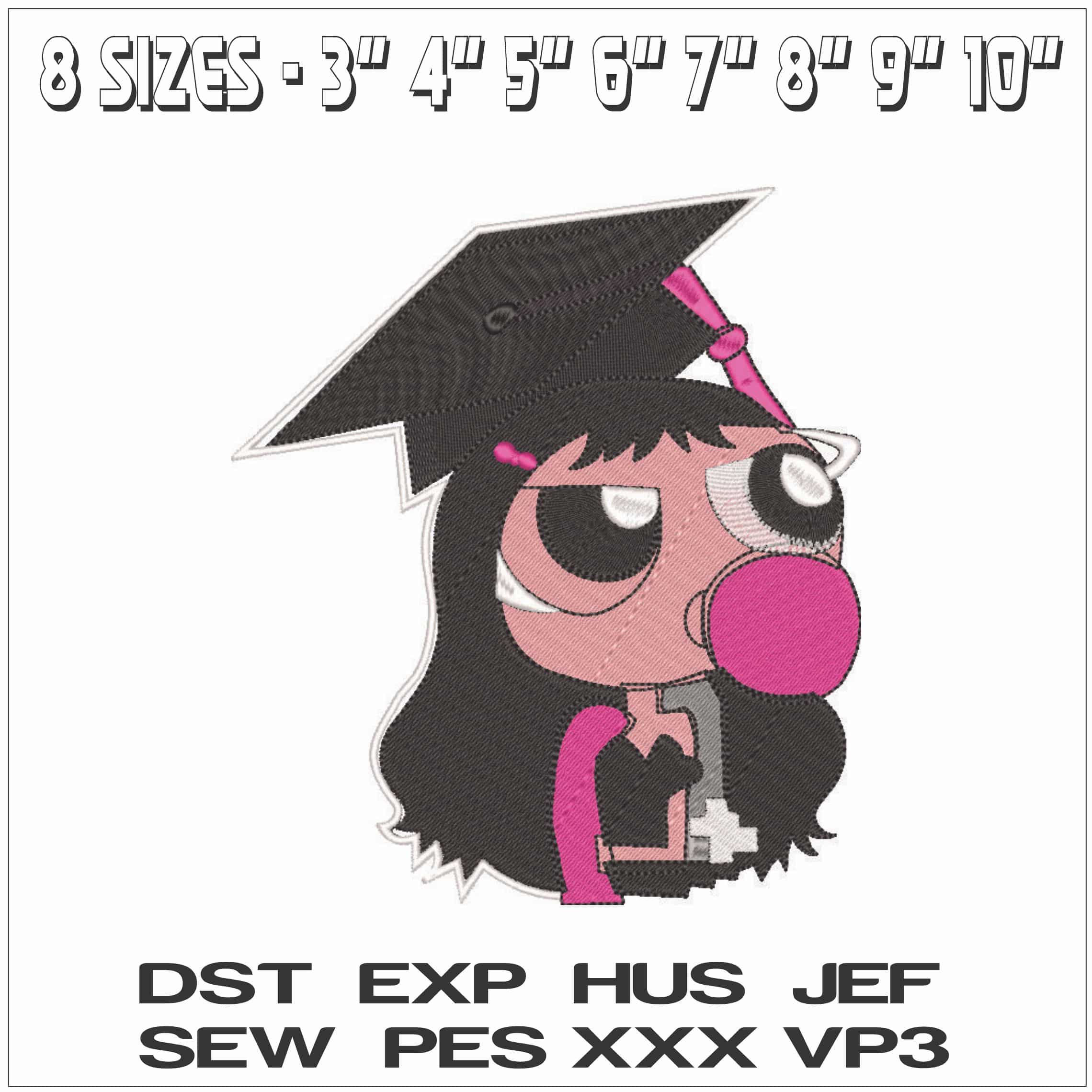 Powder Puff Class o 2025 - Elegant embroidery design file - instant download — view 2