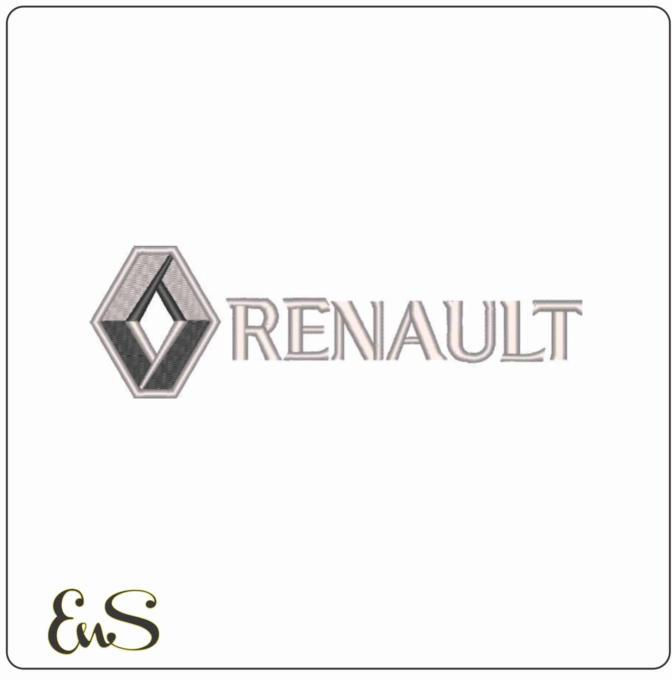 Renault Logo- Elegant embroidery design file - instant download