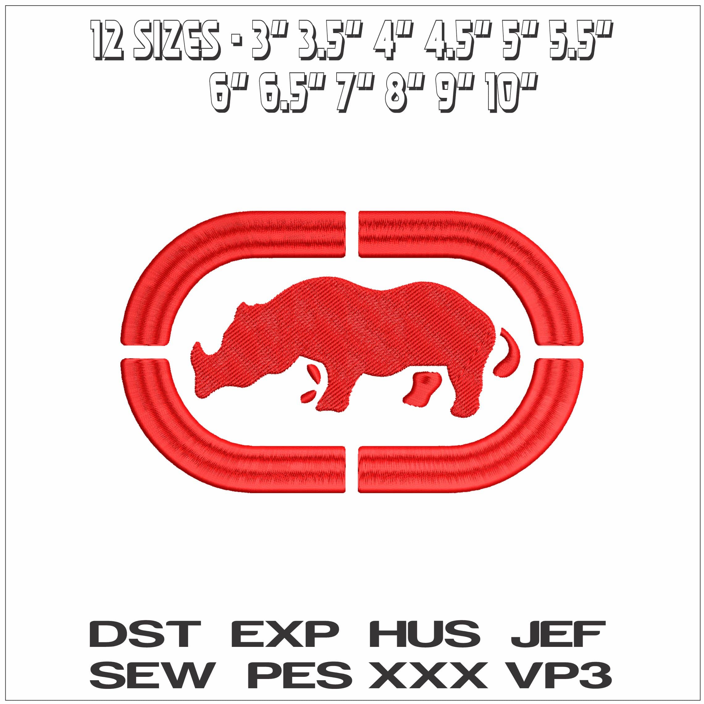 Ecko Unltd Logo - Elegant embroidery design file - instant download — view 2
