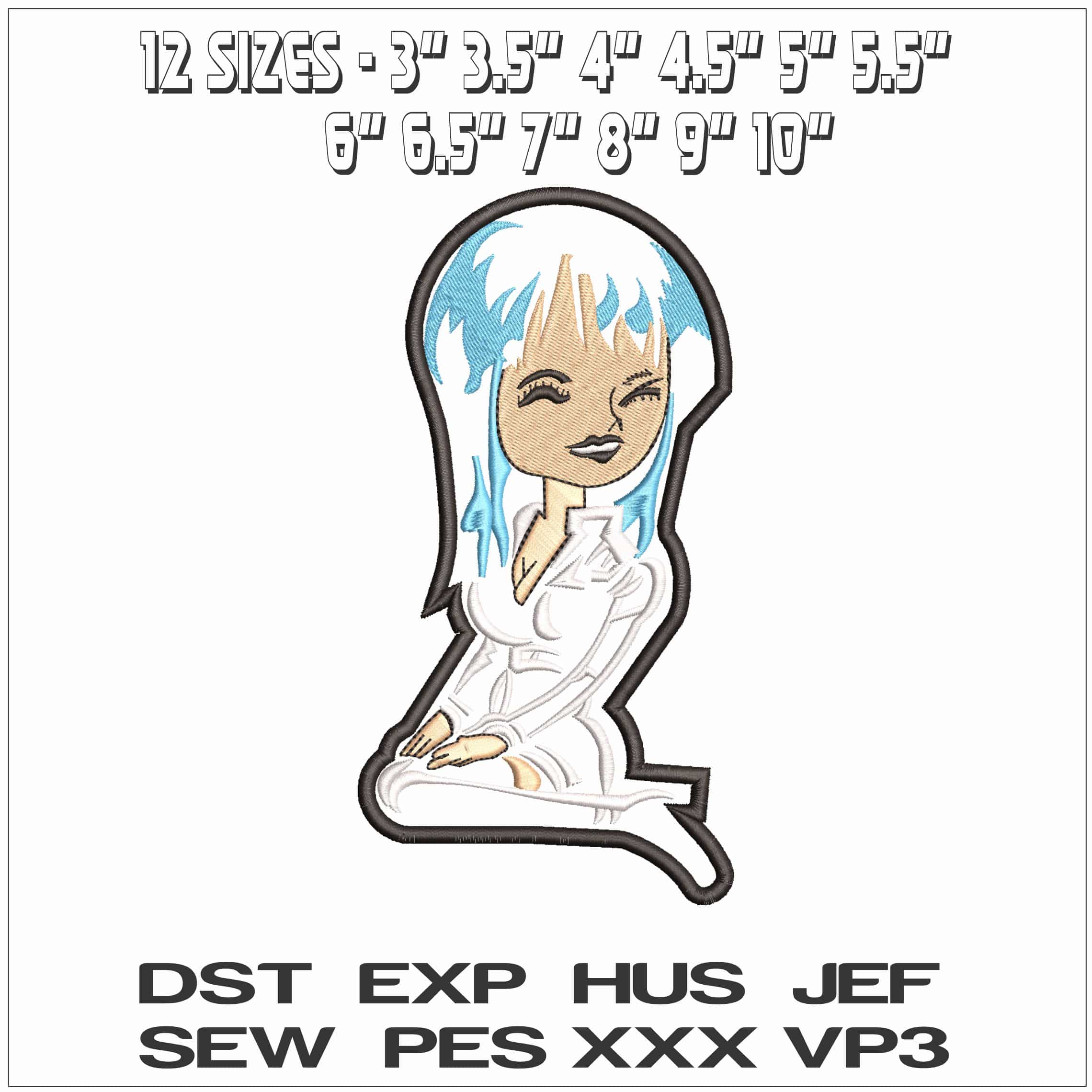 Elvira the Mistress of Dark - Elegant embroidery design file - instant download — view 2