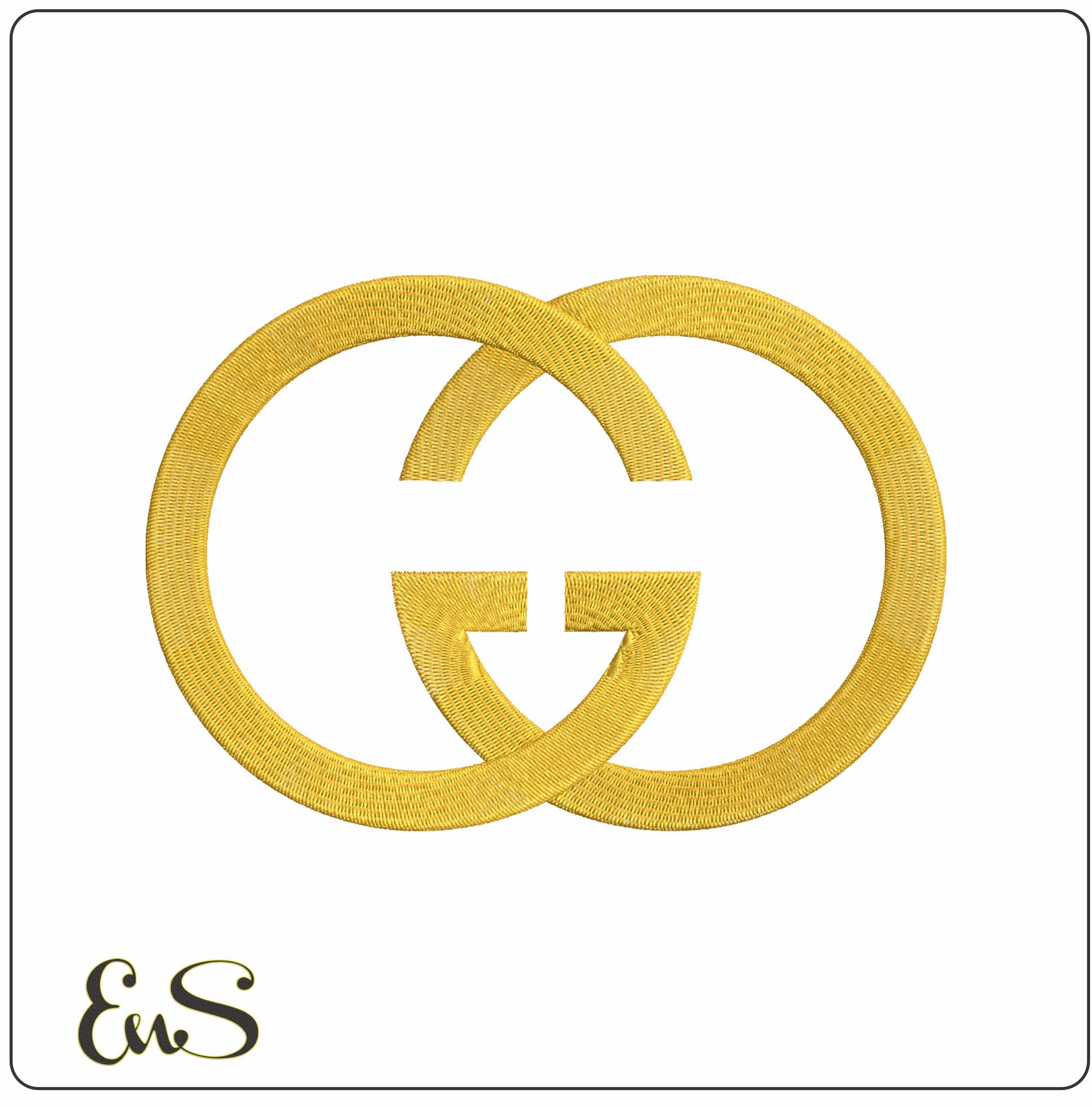 GUCCI Logo - Elegant embroidery design file - instant download