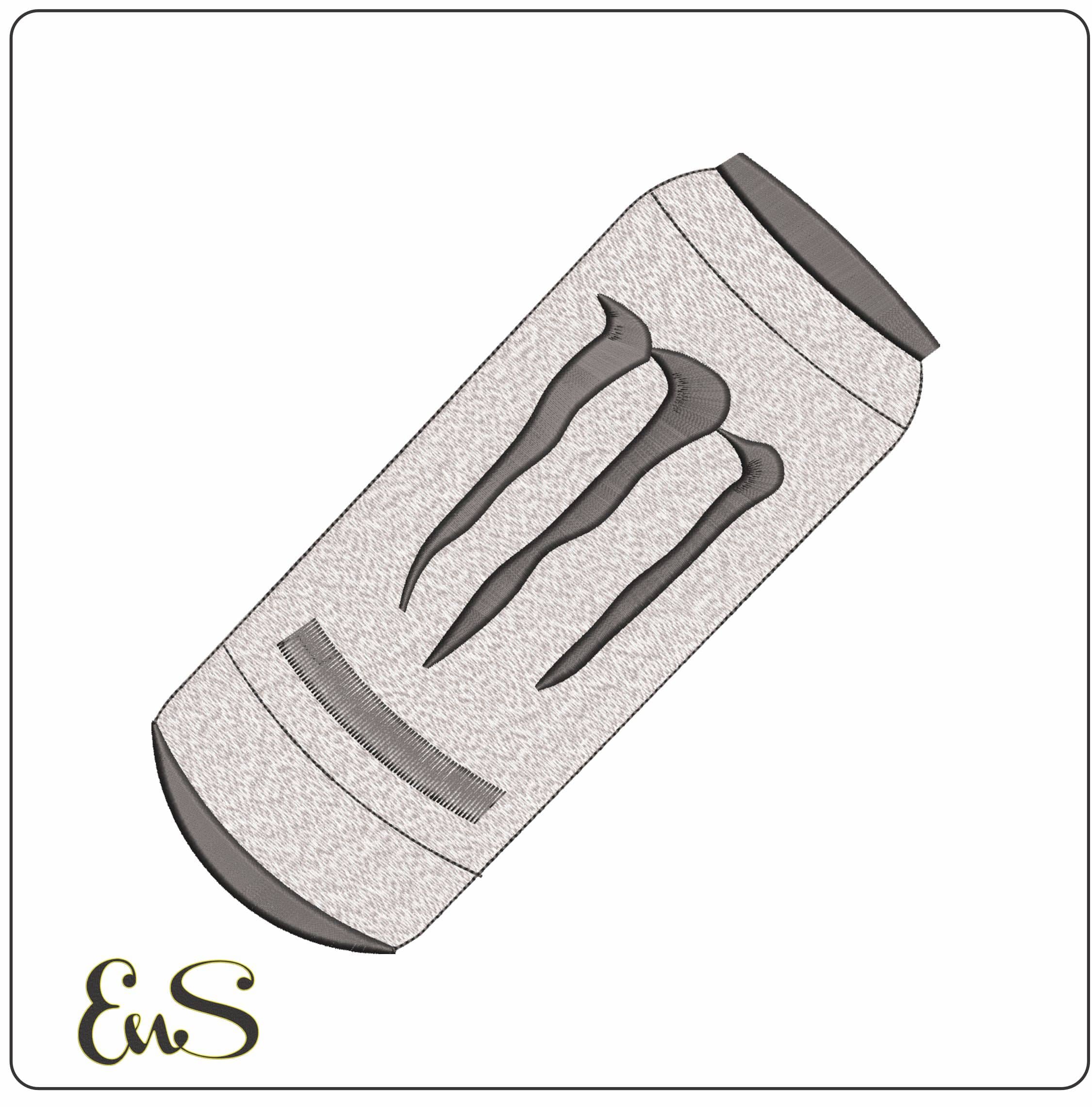 Monster Drink - Elegant embroidery design file - instant download