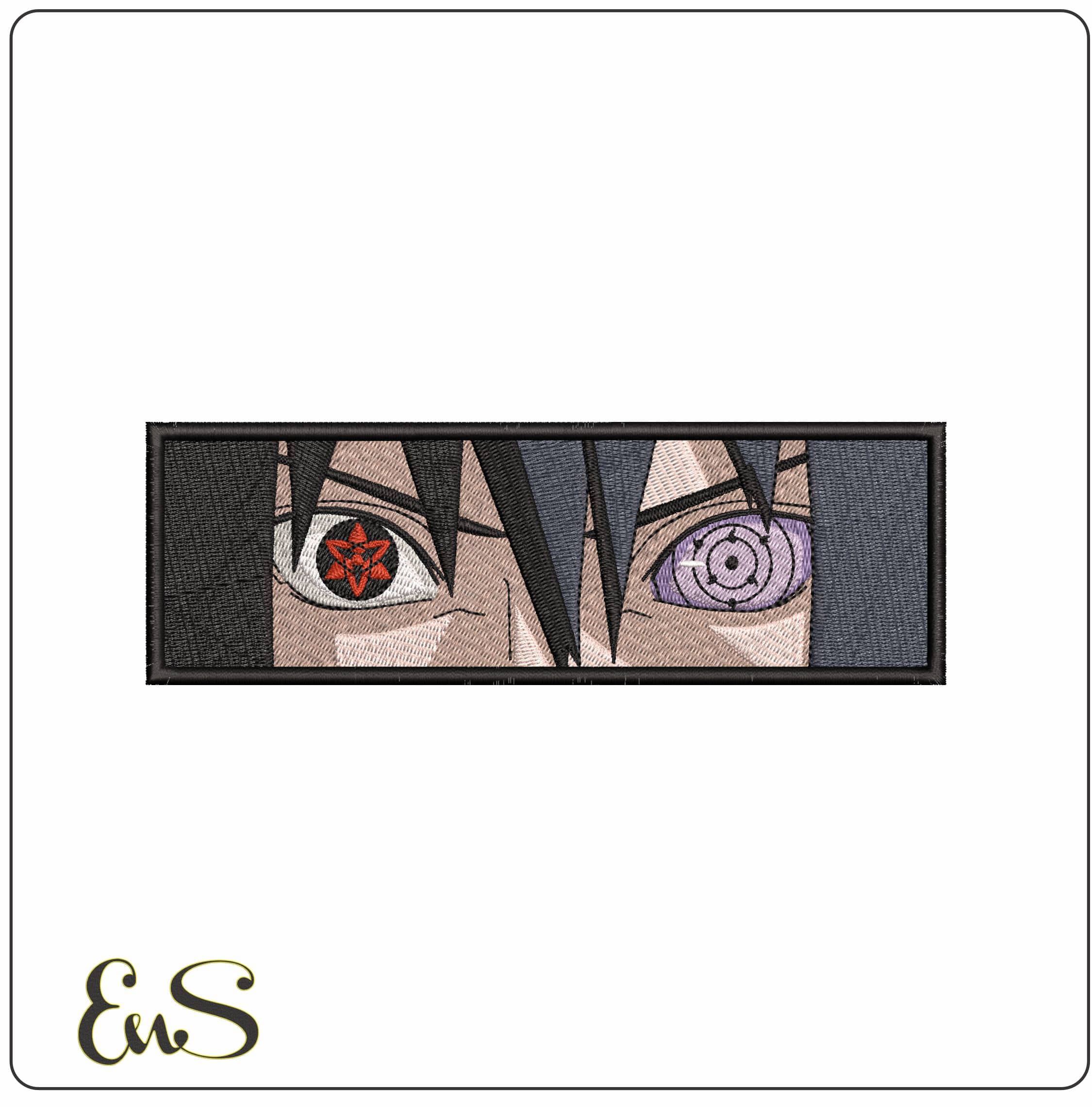 Naruto Eyes with Symbols Naruto Anime- Elegant embroidery design file - instant download