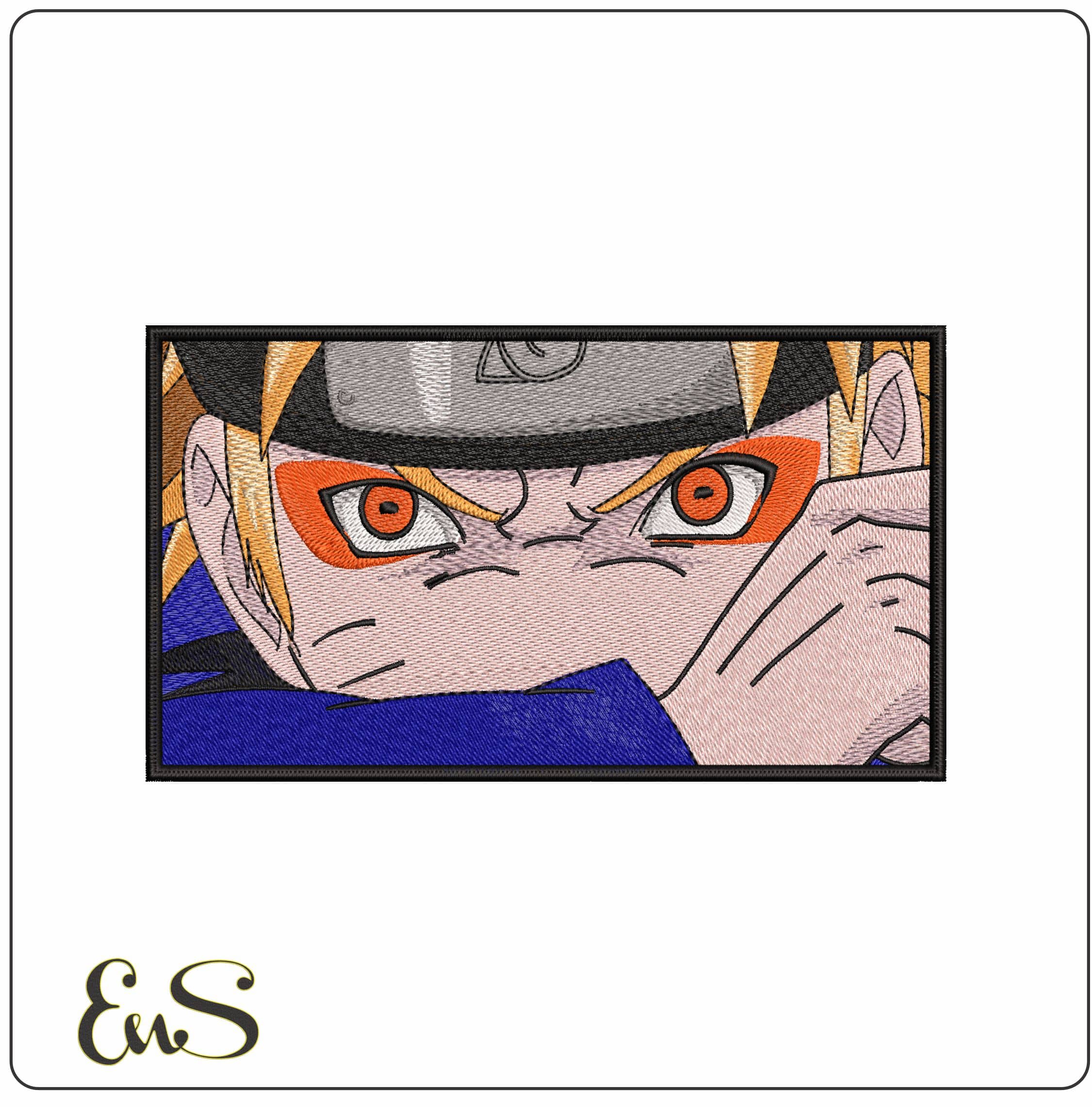 Naruto Face eyes covering Mouth Naruto Anime- Elegant embroidery design file - instant download