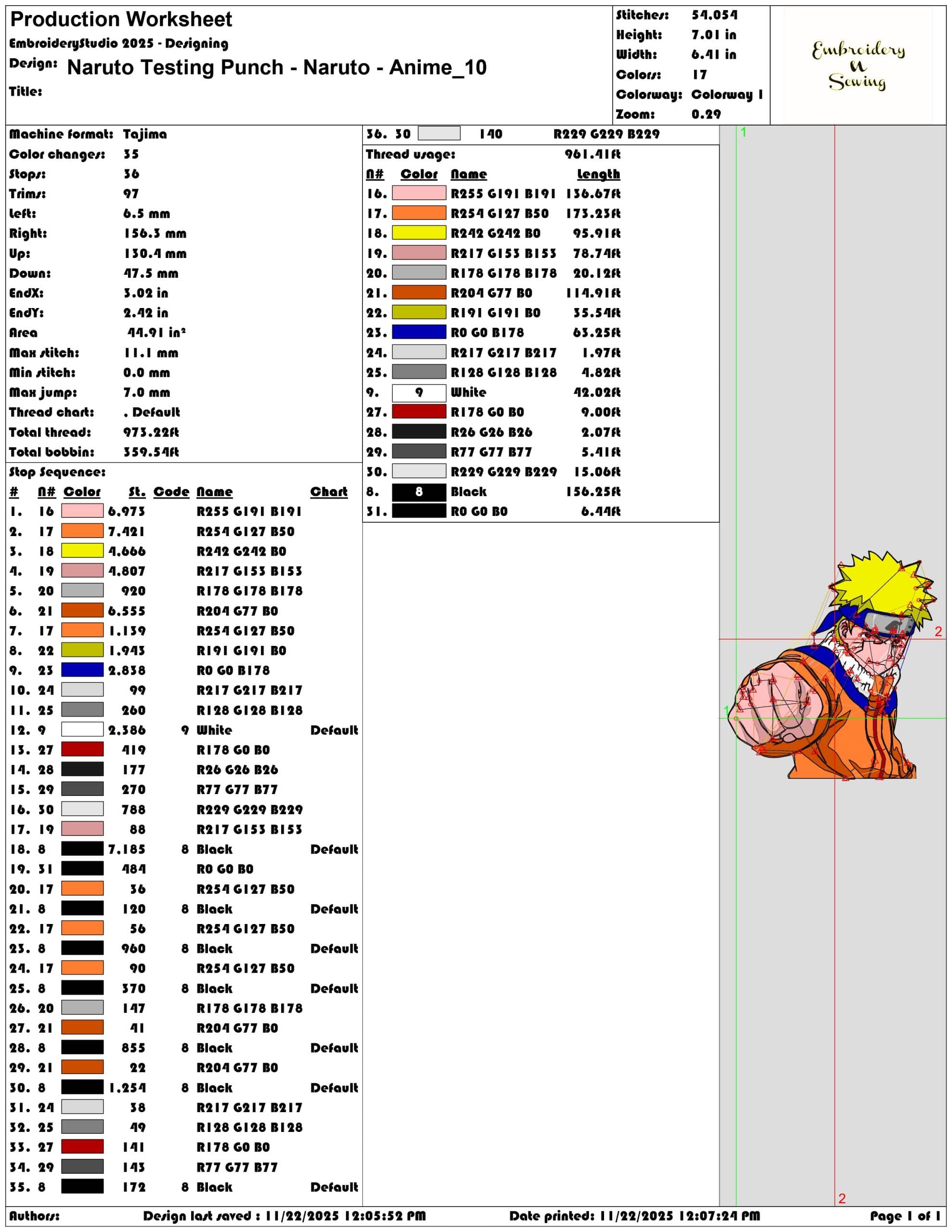 Naruto Testing Punch Naruto Anime- Elegant embroidery design file - instant download — view 3