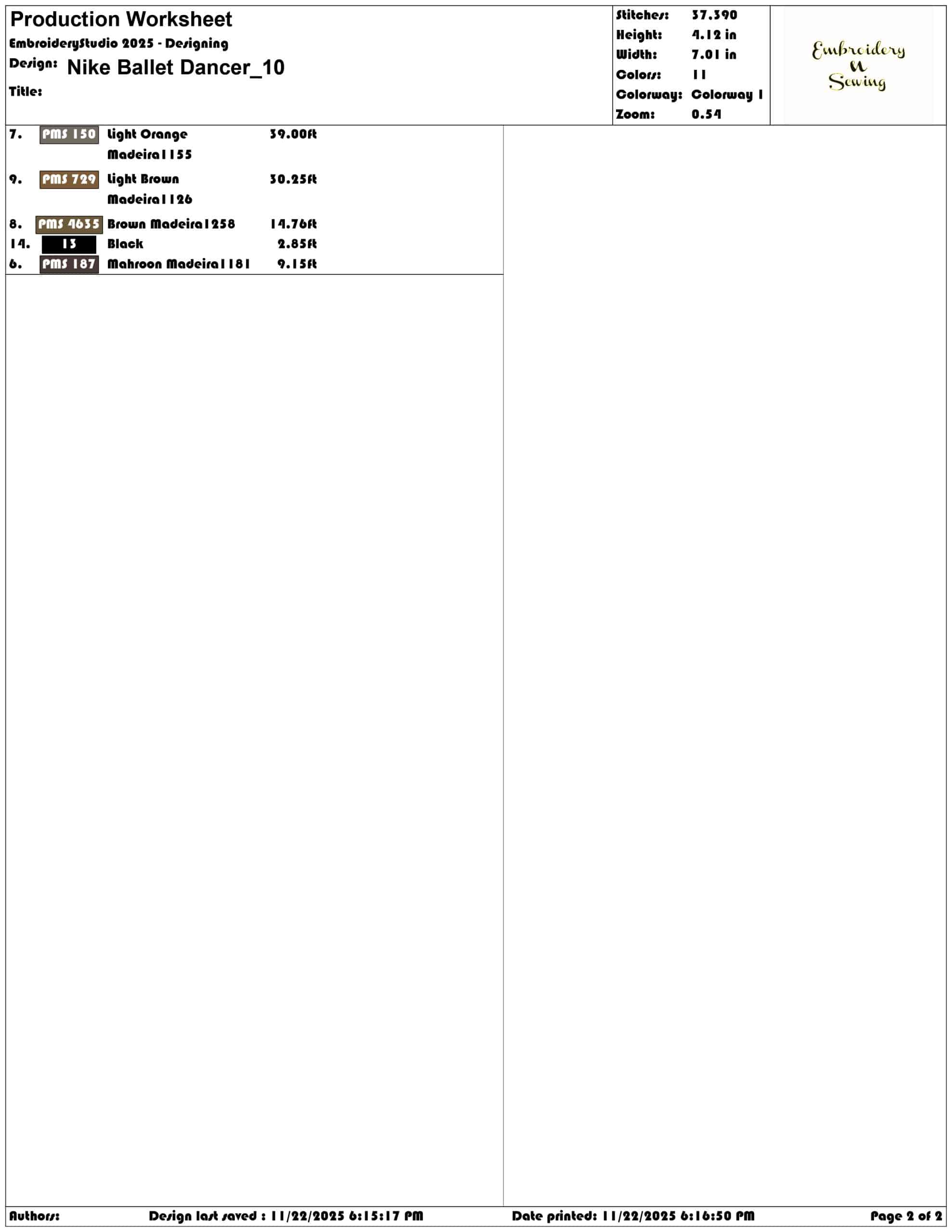 Nike Ballet Dancer - Elegant embroidery design file - instant download — view 4