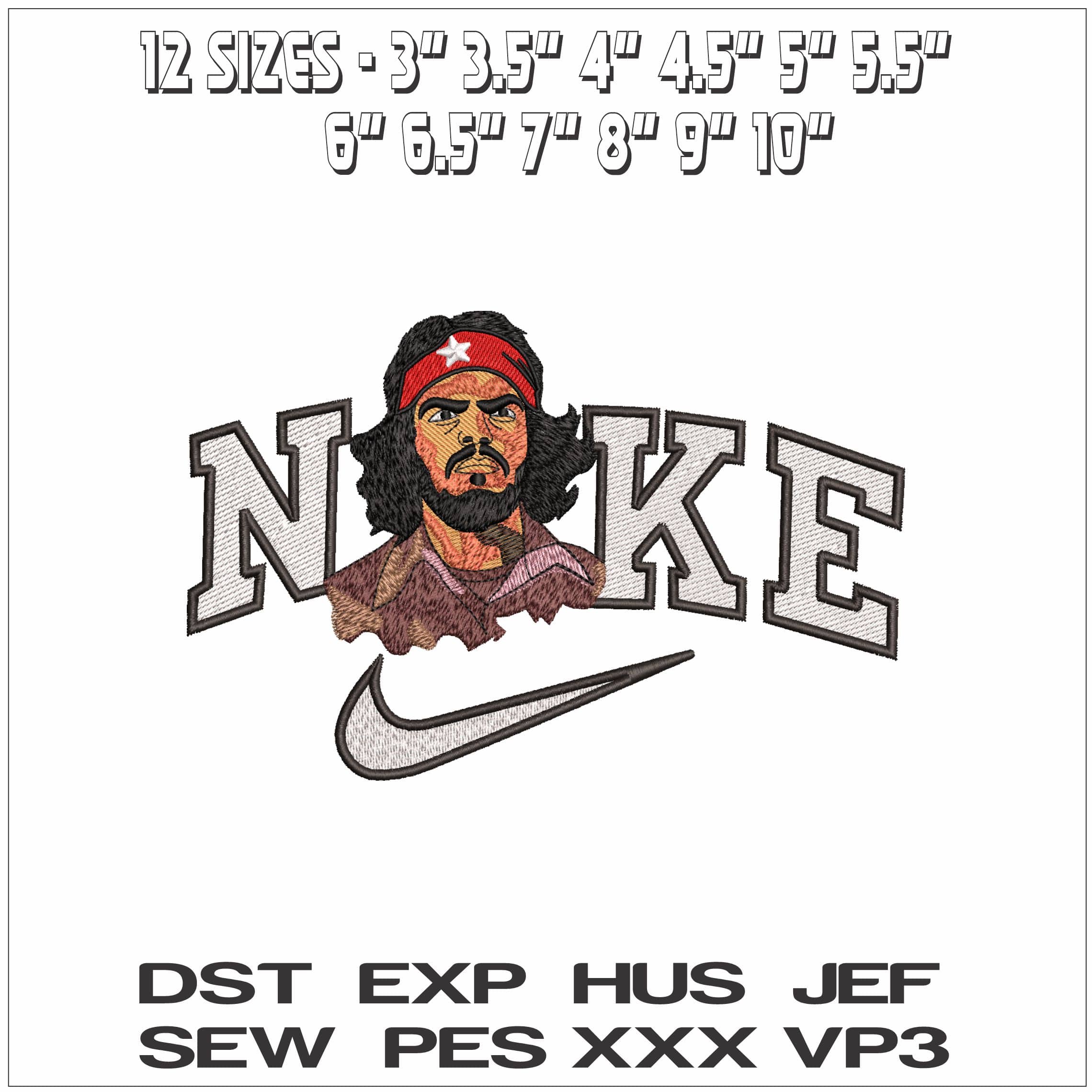 Nike Cha Gavara with Bandana - Elegant embroidery design file - instant download — view 2