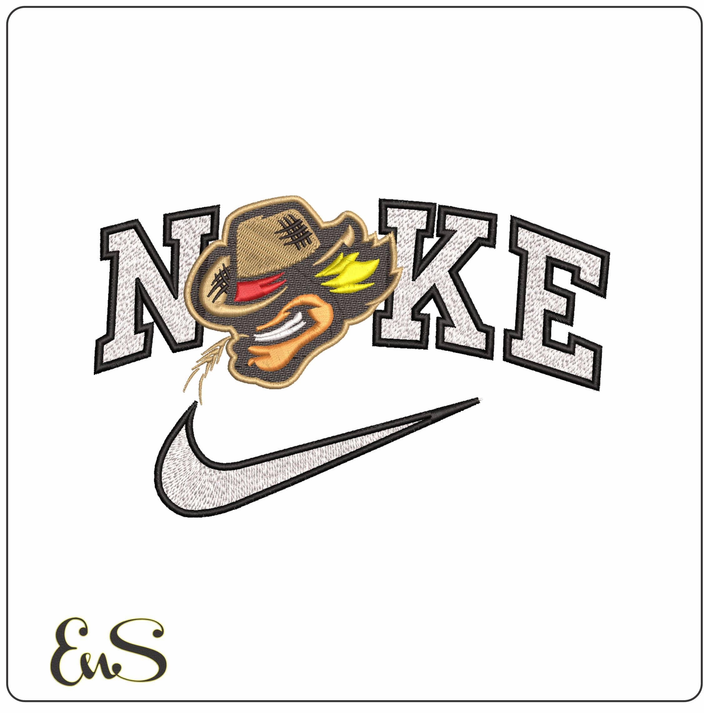 Nike Dohren Wild Farmers - Elegant embroidery design file - instant download