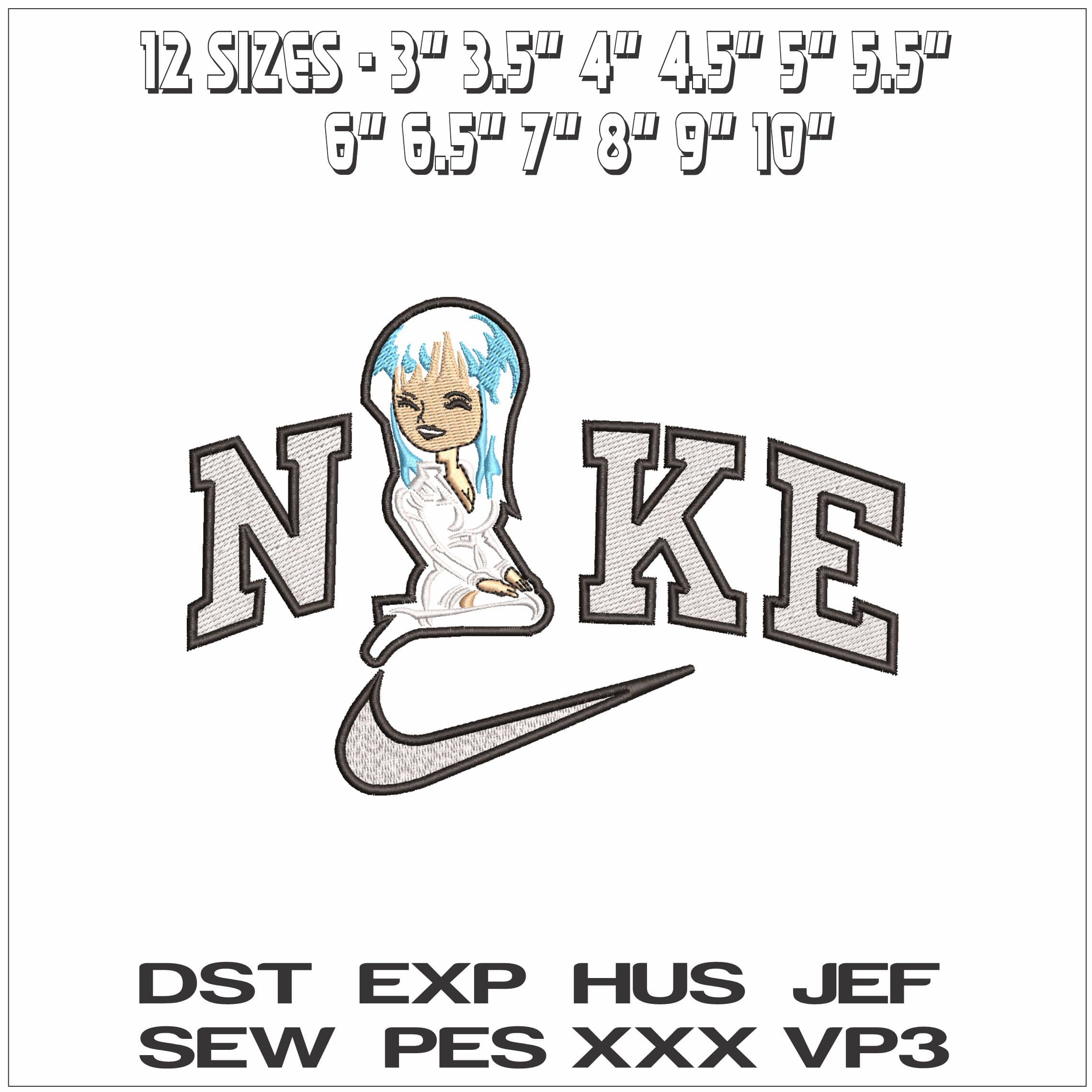 Nike Elvira the Mistress of Dark- Elegant embroidery design file - instant download — view 2