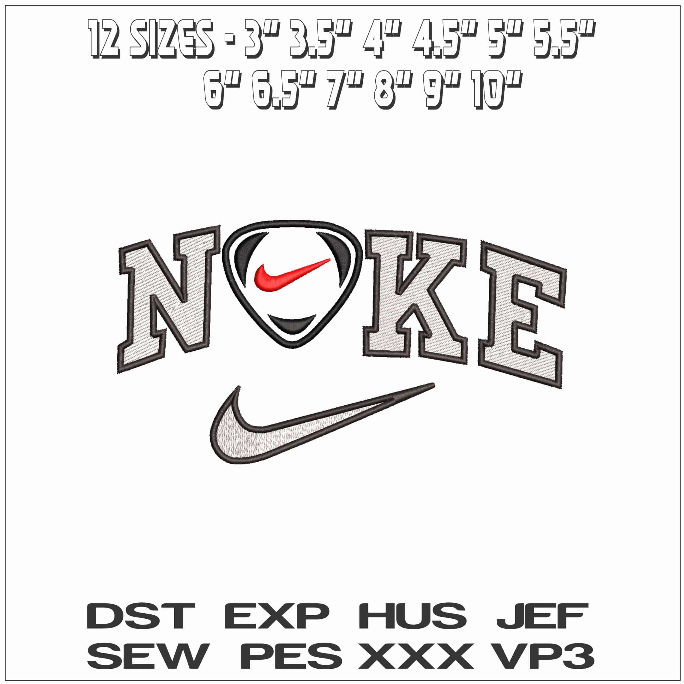 Nike Football- Elegant embroidery design file - instant download — view 2