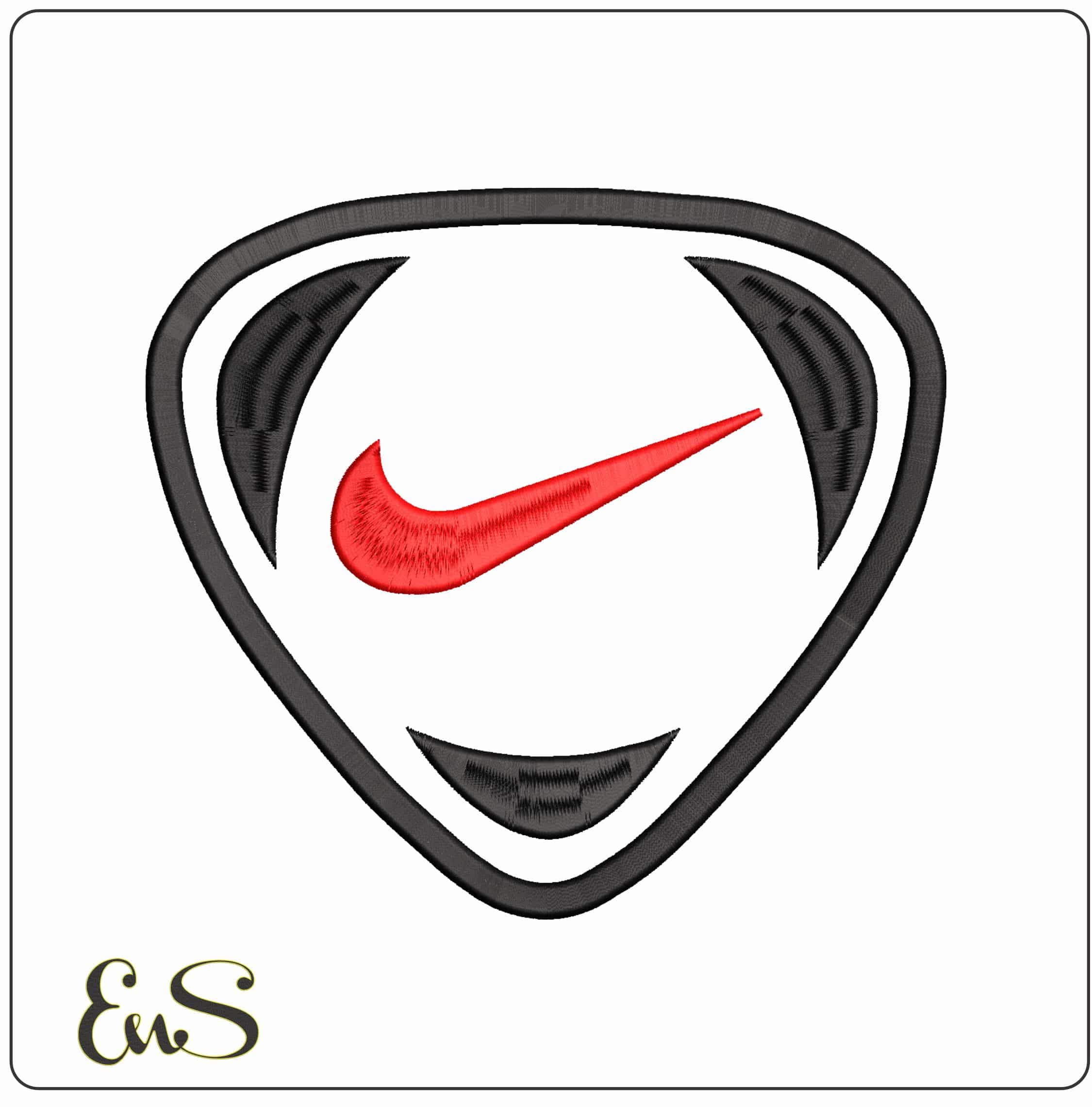 Nike Football Logo- Elegant embroidery design file - instant download