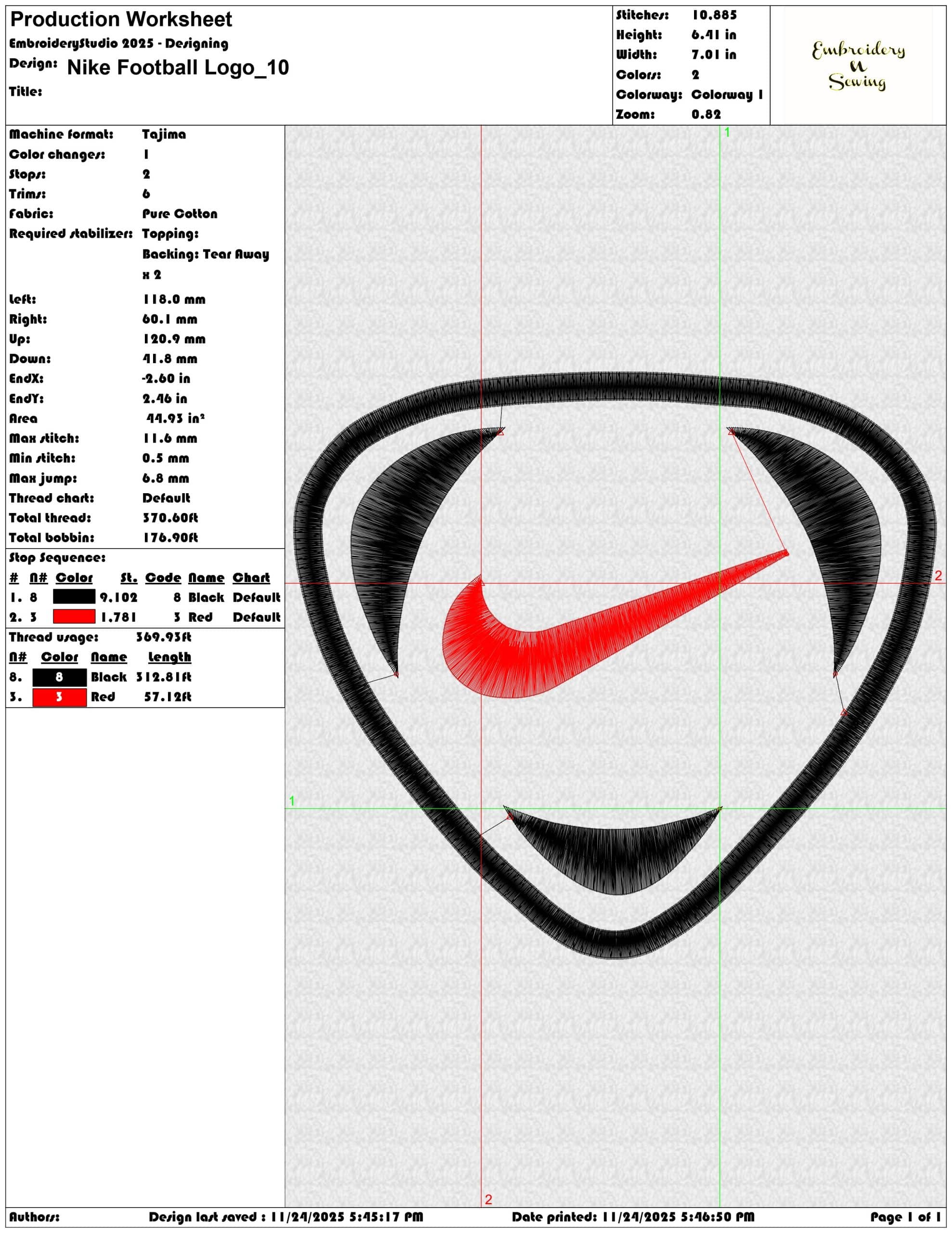 Nike Football Logo- Elegant embroidery design file - instant download — view 3