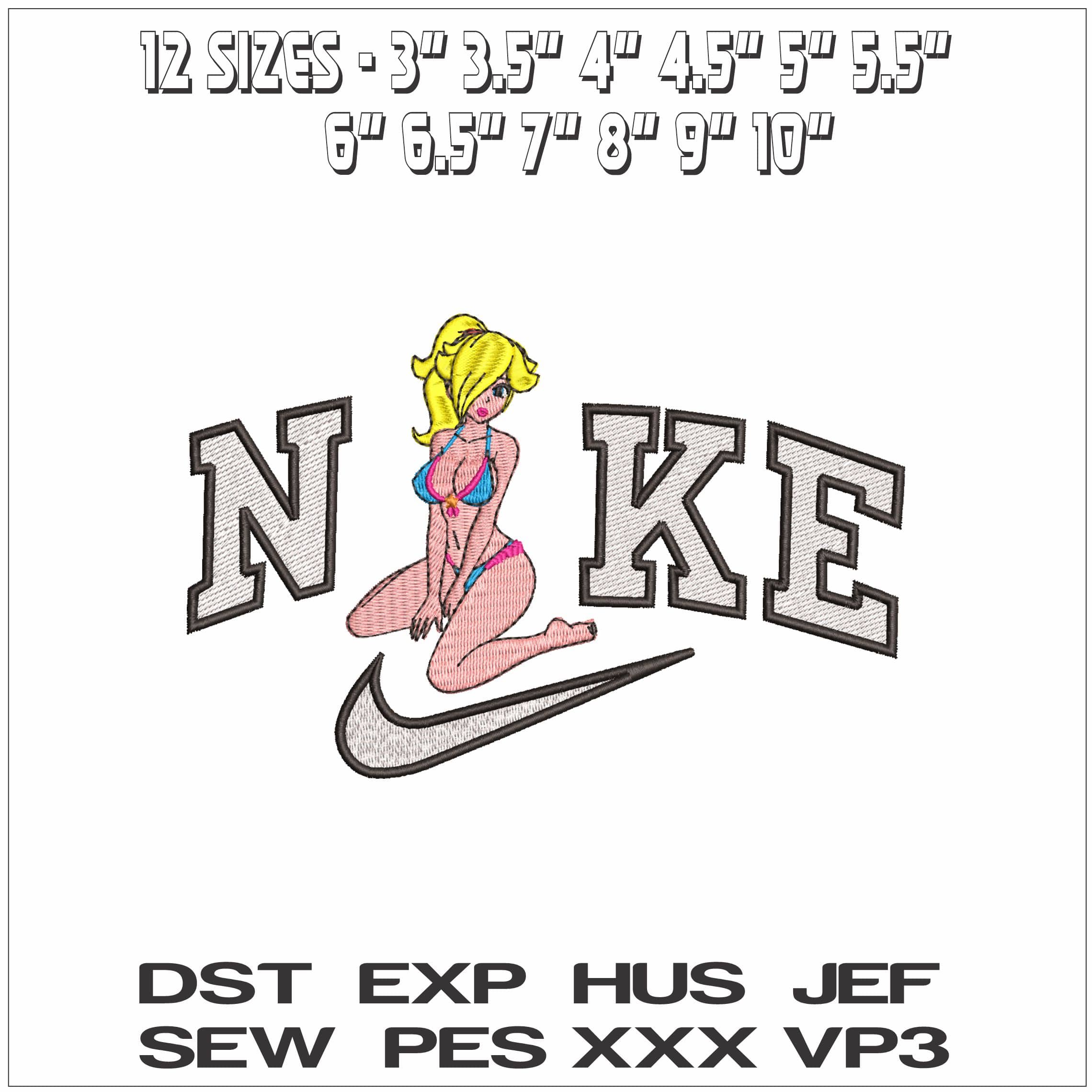 Nike Rosalina in Swimsuit Super Mario- Elegant embroidery design file - instant download — view 2