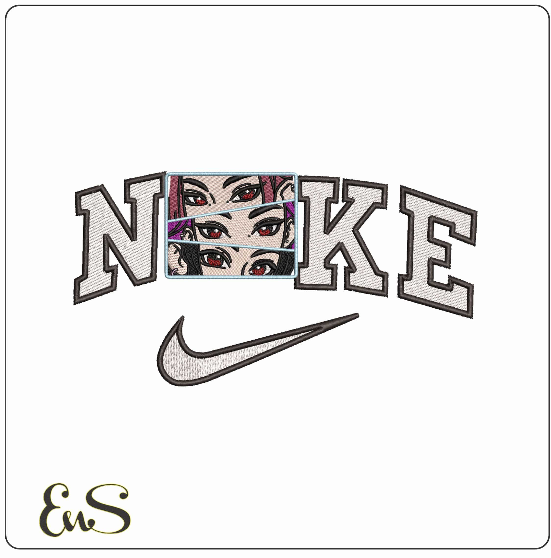 Nike HuntrIx Girls Eyes Mira Zoey Rumi- Elegant embroidery design file - instant download