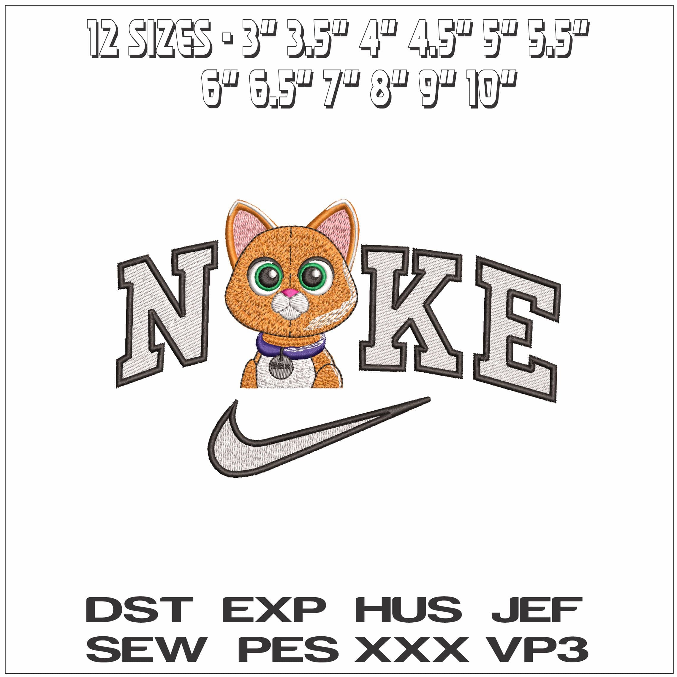 Nike SOX Cat Buzz Lightyear at Toy Story- Elegant embroidery design file - instant download — view 2