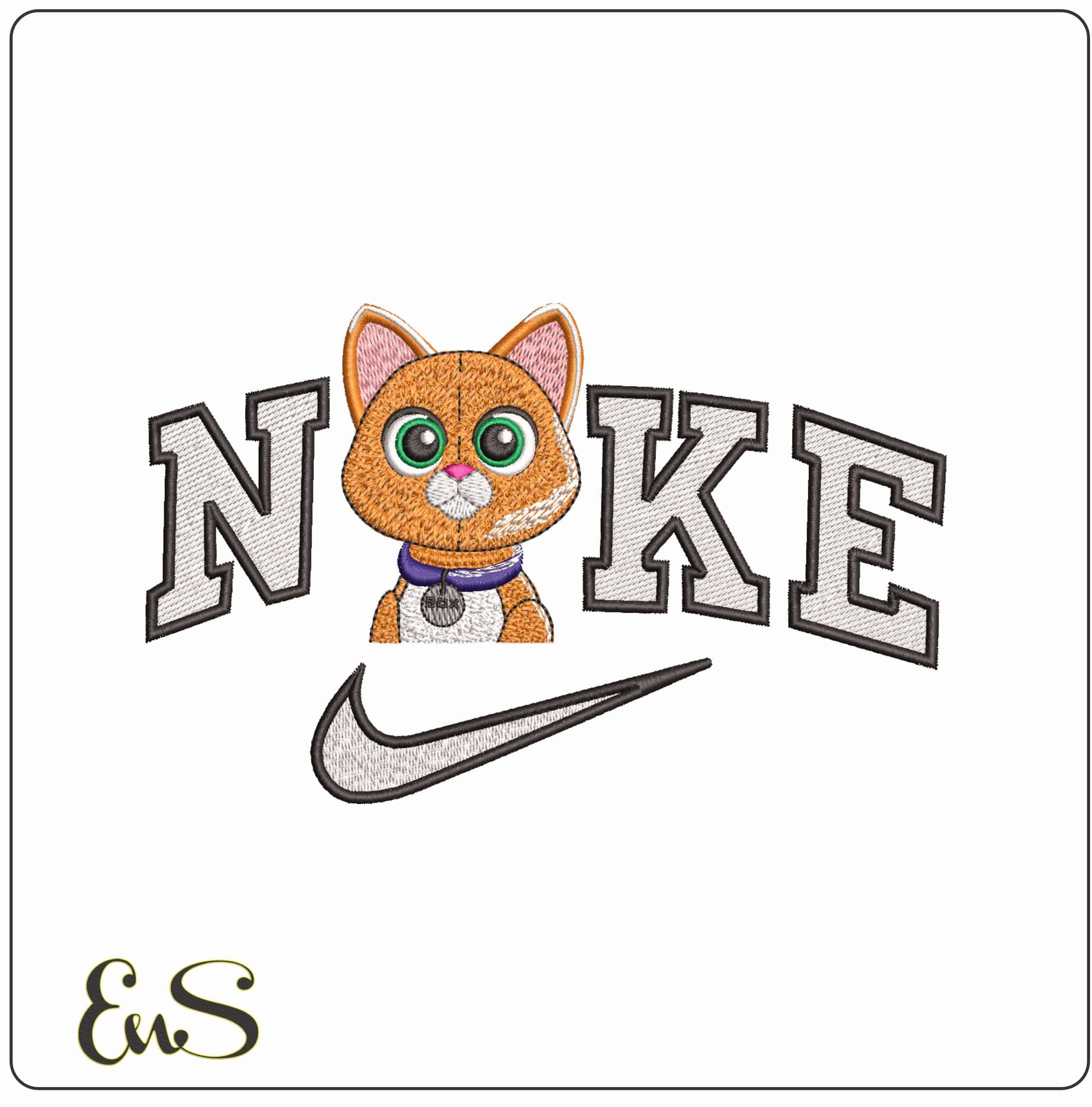 Nike SOX Cat Buzz Lightyear at Toy Story- Elegant embroidery design file - instant download