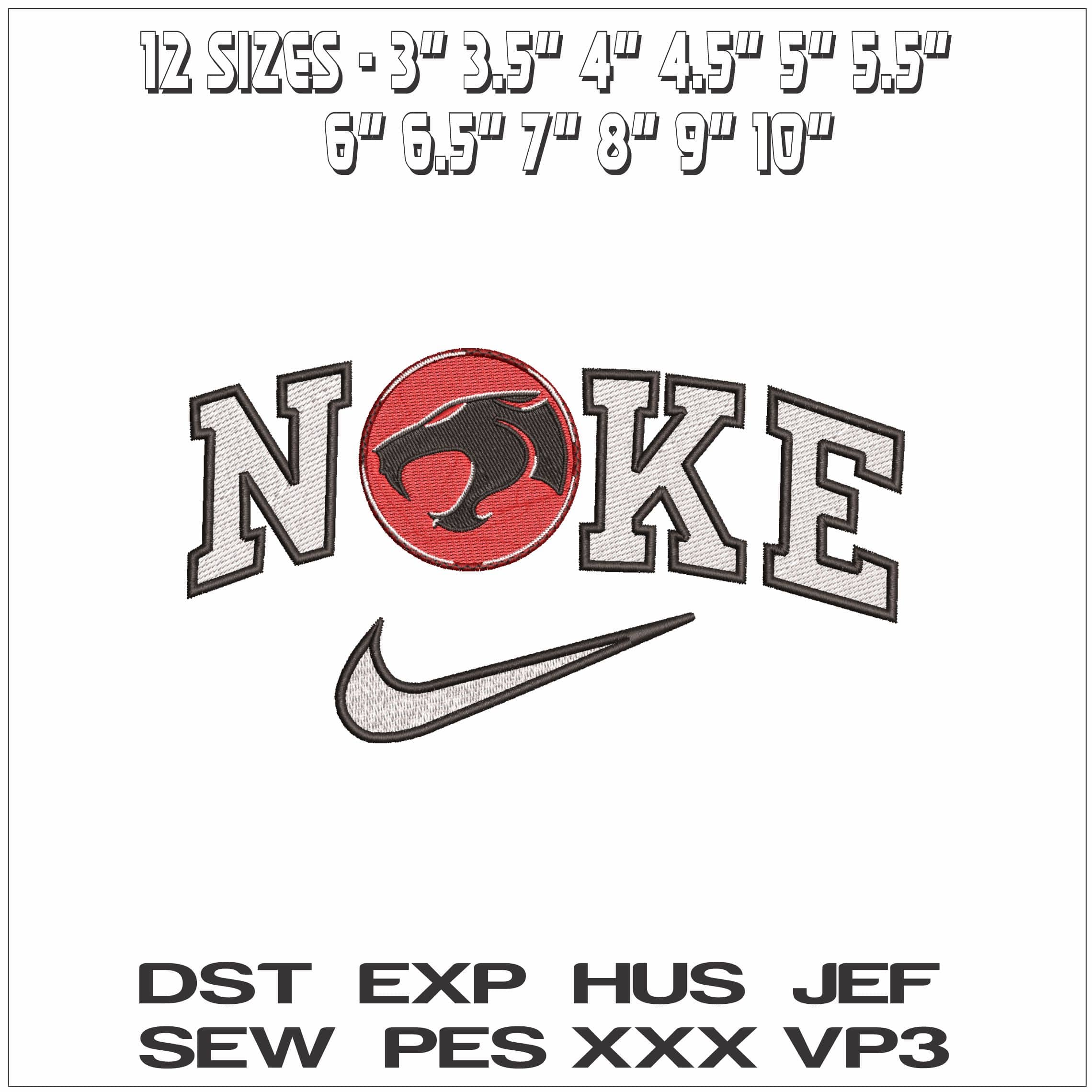 Nike ThunderCats Logo- Elegant embroidery design file - instant download — view 2
