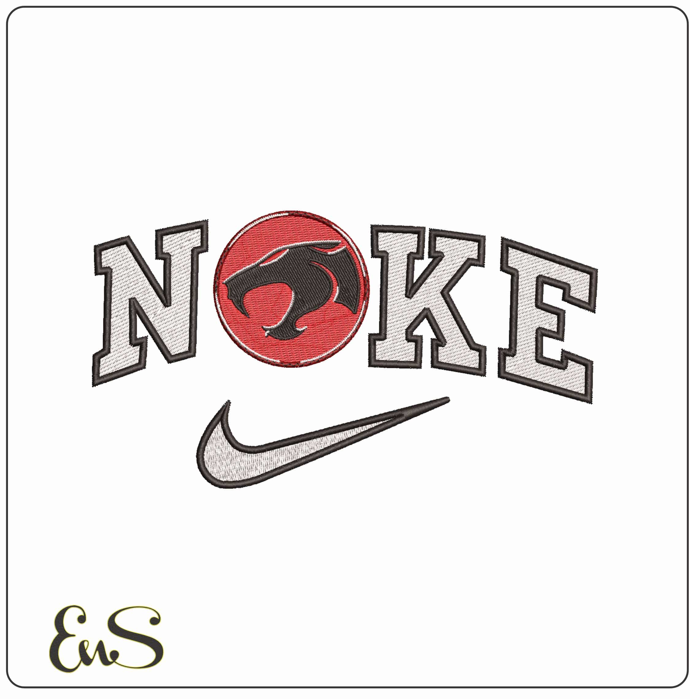 Nike ThunderCats Logo- Elegant embroidery design file - instant download