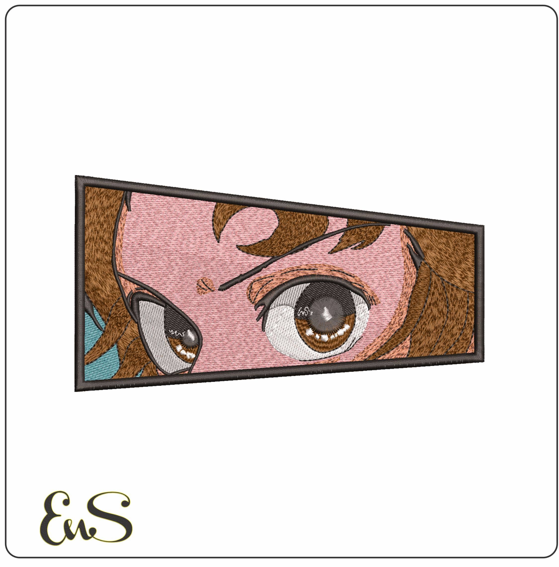 Ojos Demon Slayer Eye Anime - Elegant embroidery design file - instant download