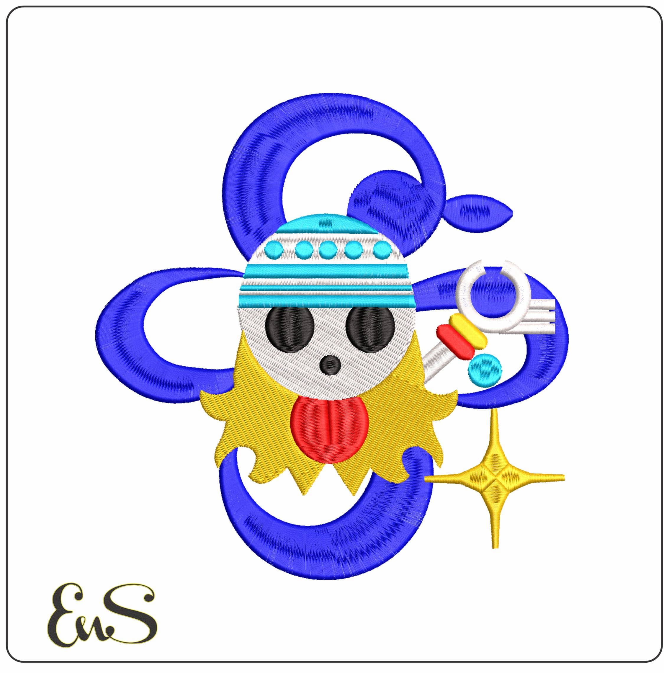 One Piece Nami Tee- Elegant embroidery design file - instant download
