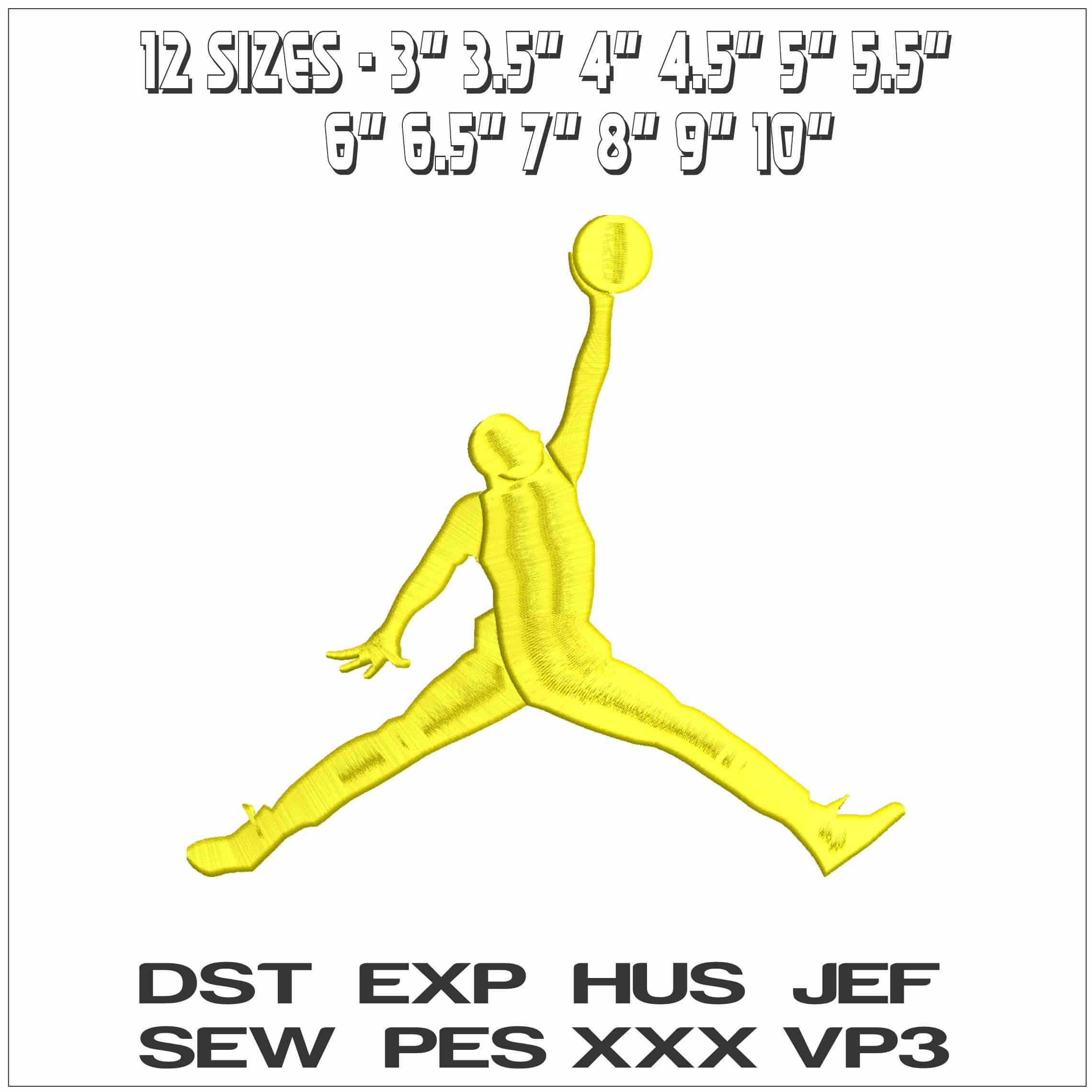 Original Jordan- Elegant embroidery design file - instant download — view 2