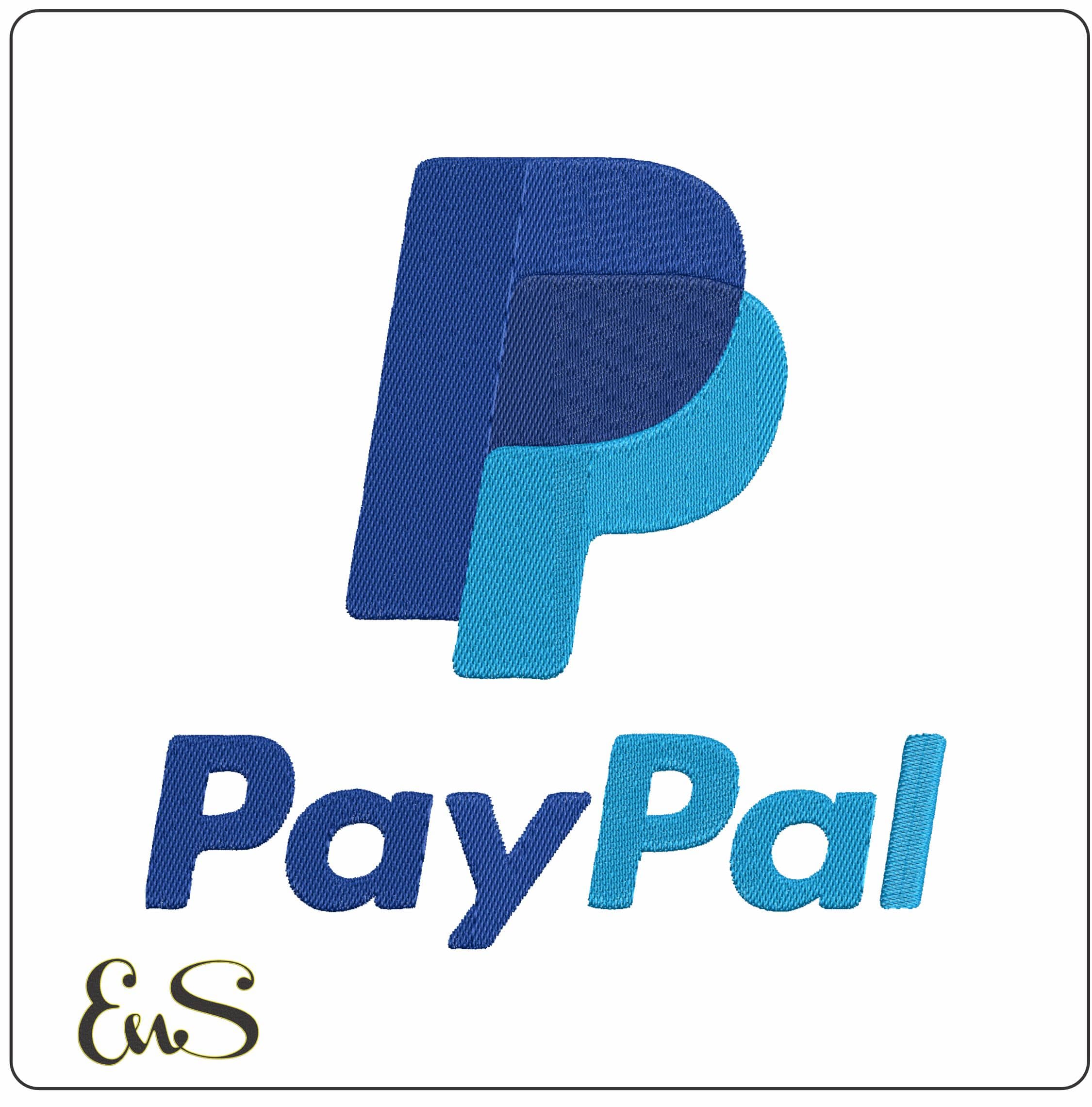 PayPal- Elegant embroidery design file - instant download