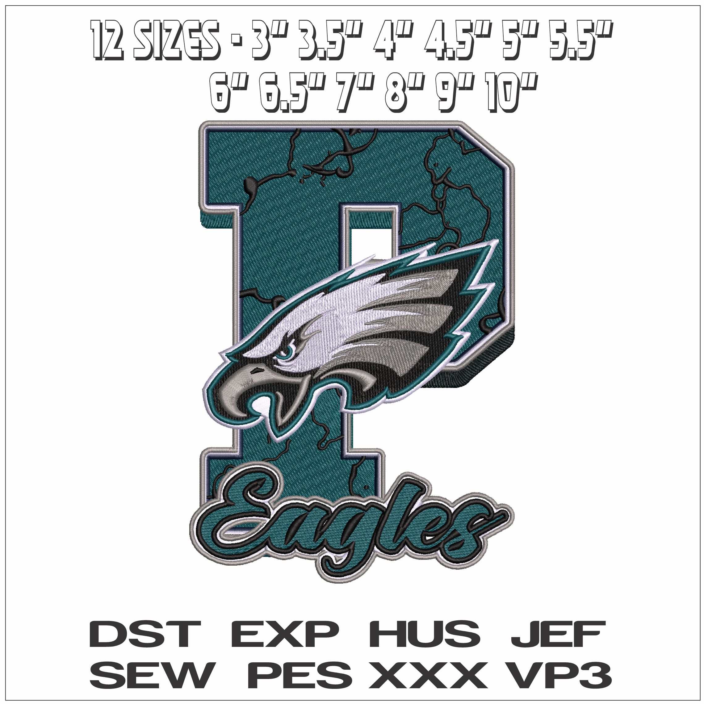 Ph Large Eagle- Elegant embroidery design file - instant download — view 2