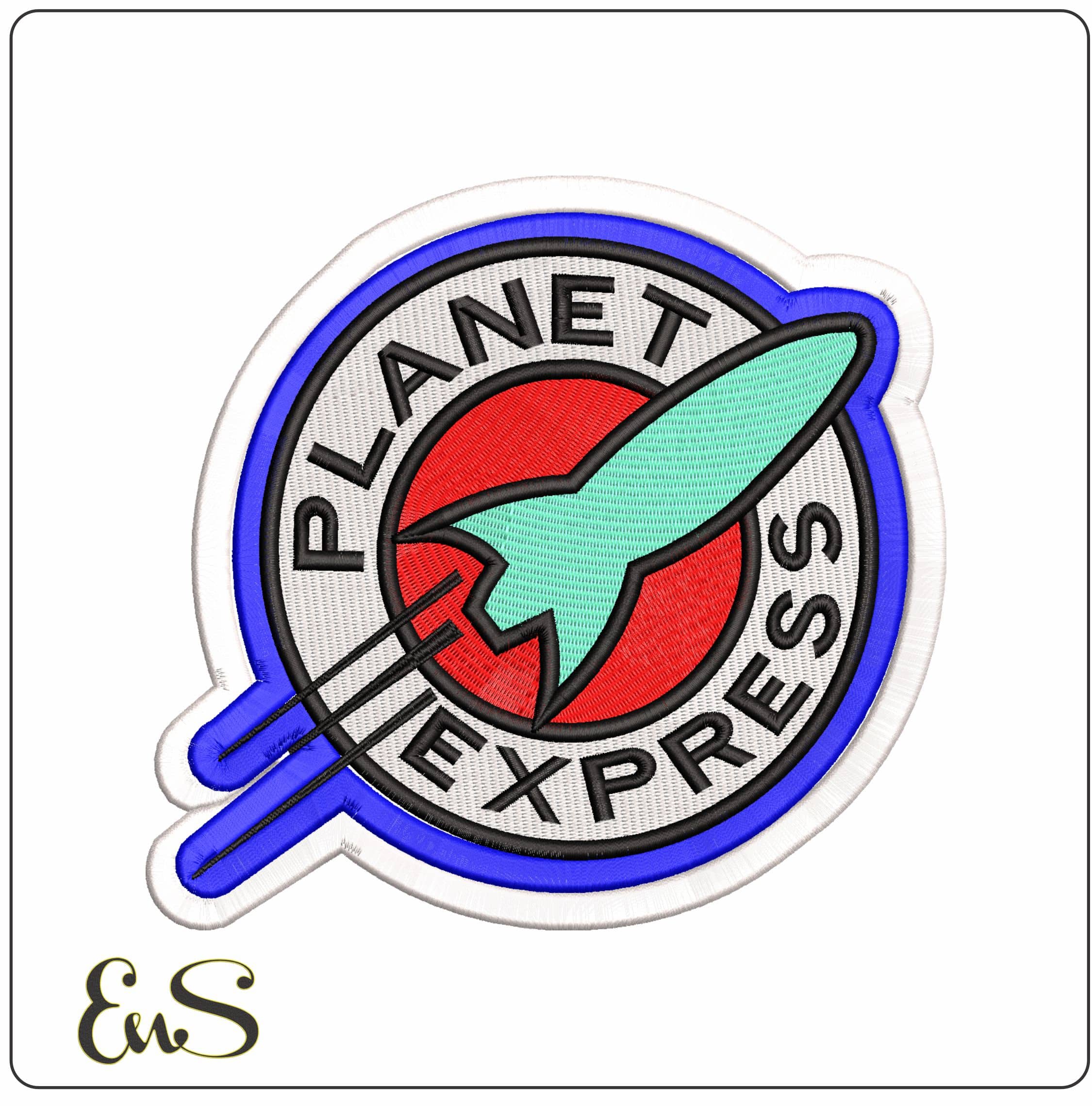 Planet Express Futurama- Elegant embroidery design file - instant download