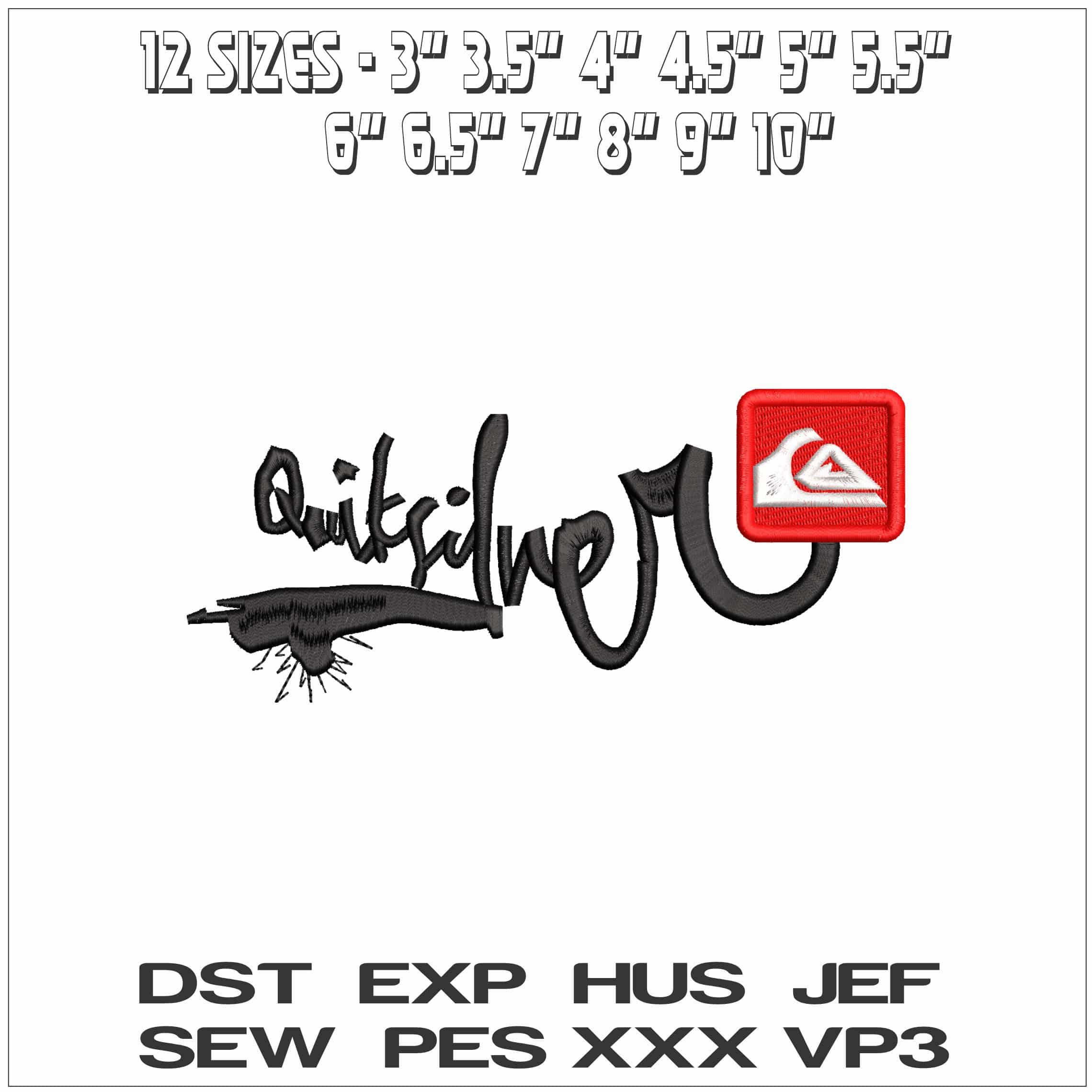 Quick Silver- Elegant embroidery design file - instant download — view 2