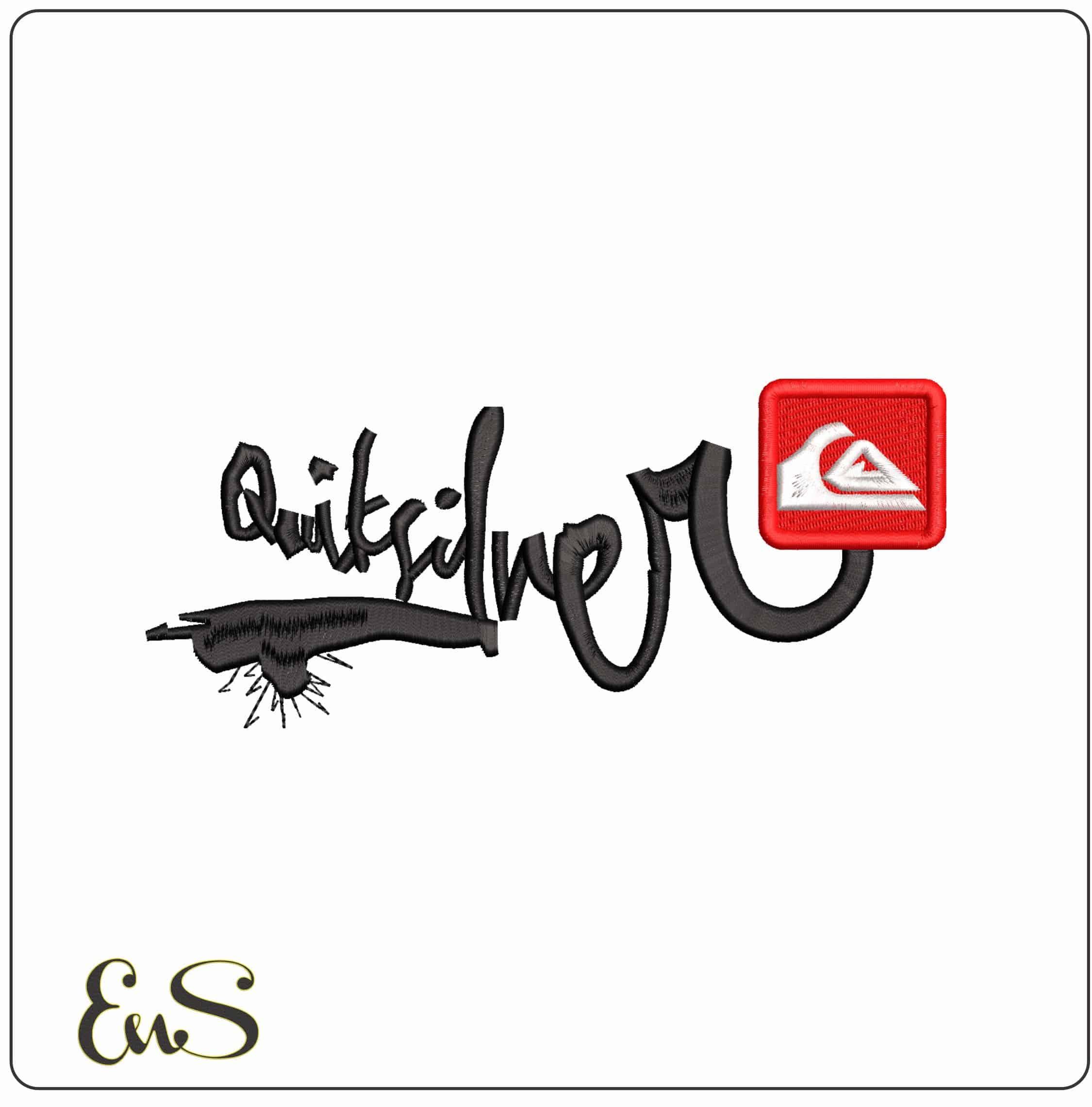 Quick Silver- Elegant embroidery design file - instant download