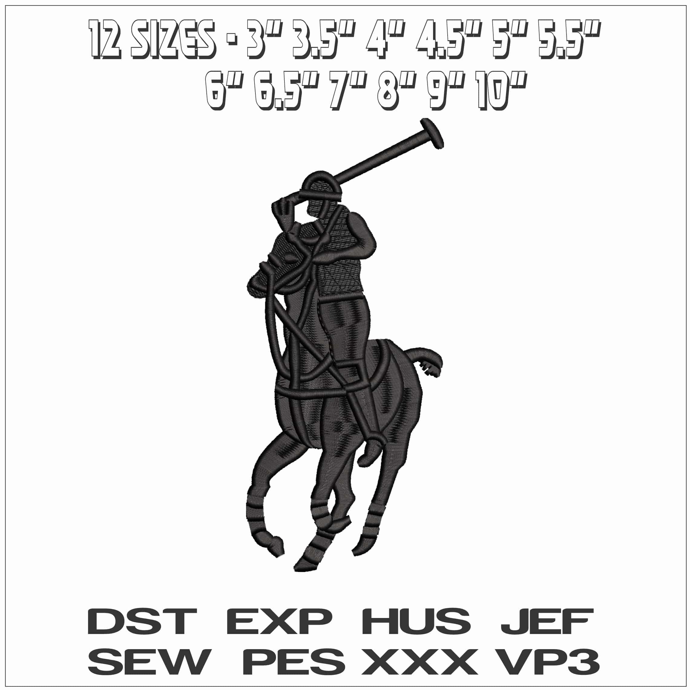 Ralph Lauren Polo- Elegant embroidery design file - instant download — view 2