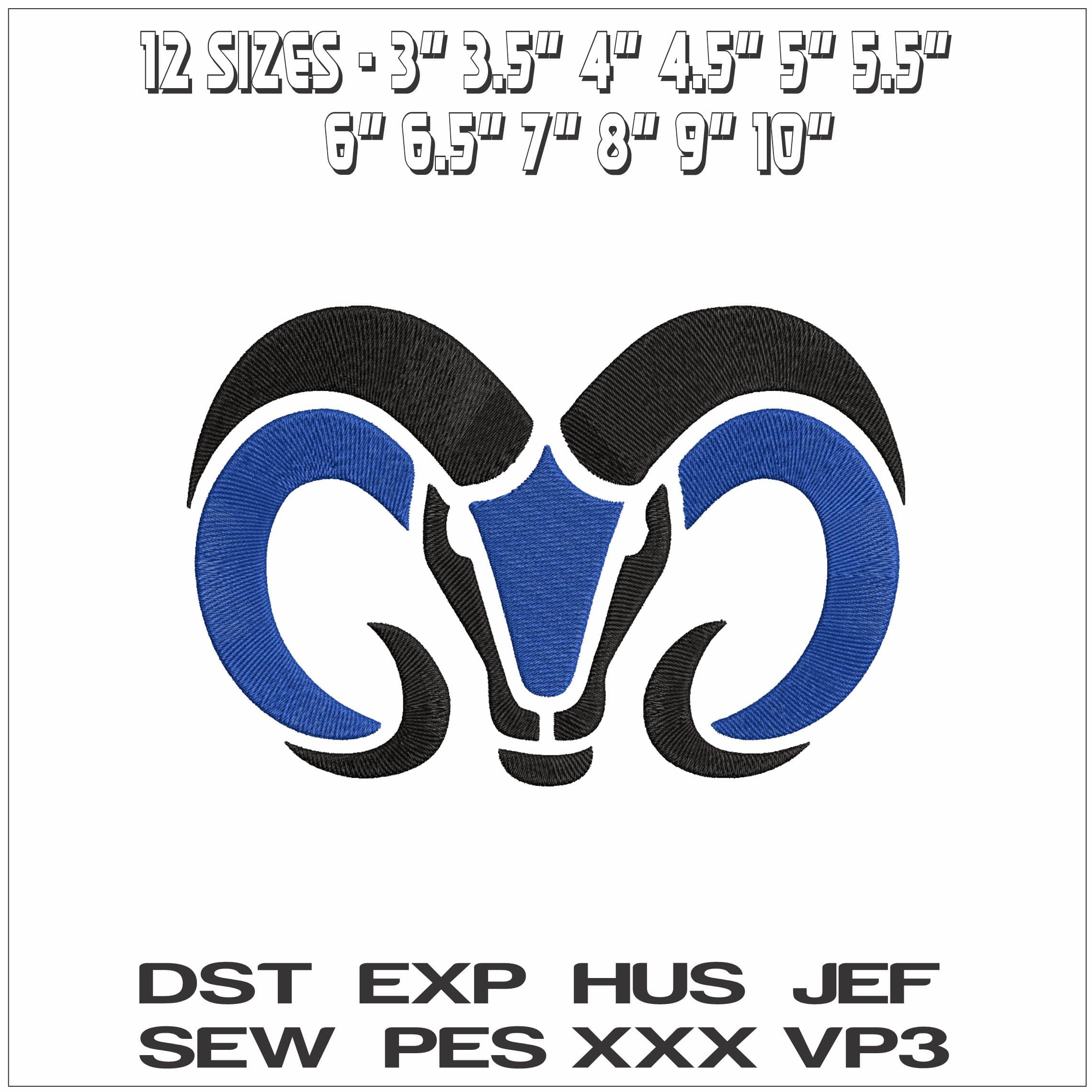 Ram Hemi Logo- Elegant embroidery design file - instant download — view 2