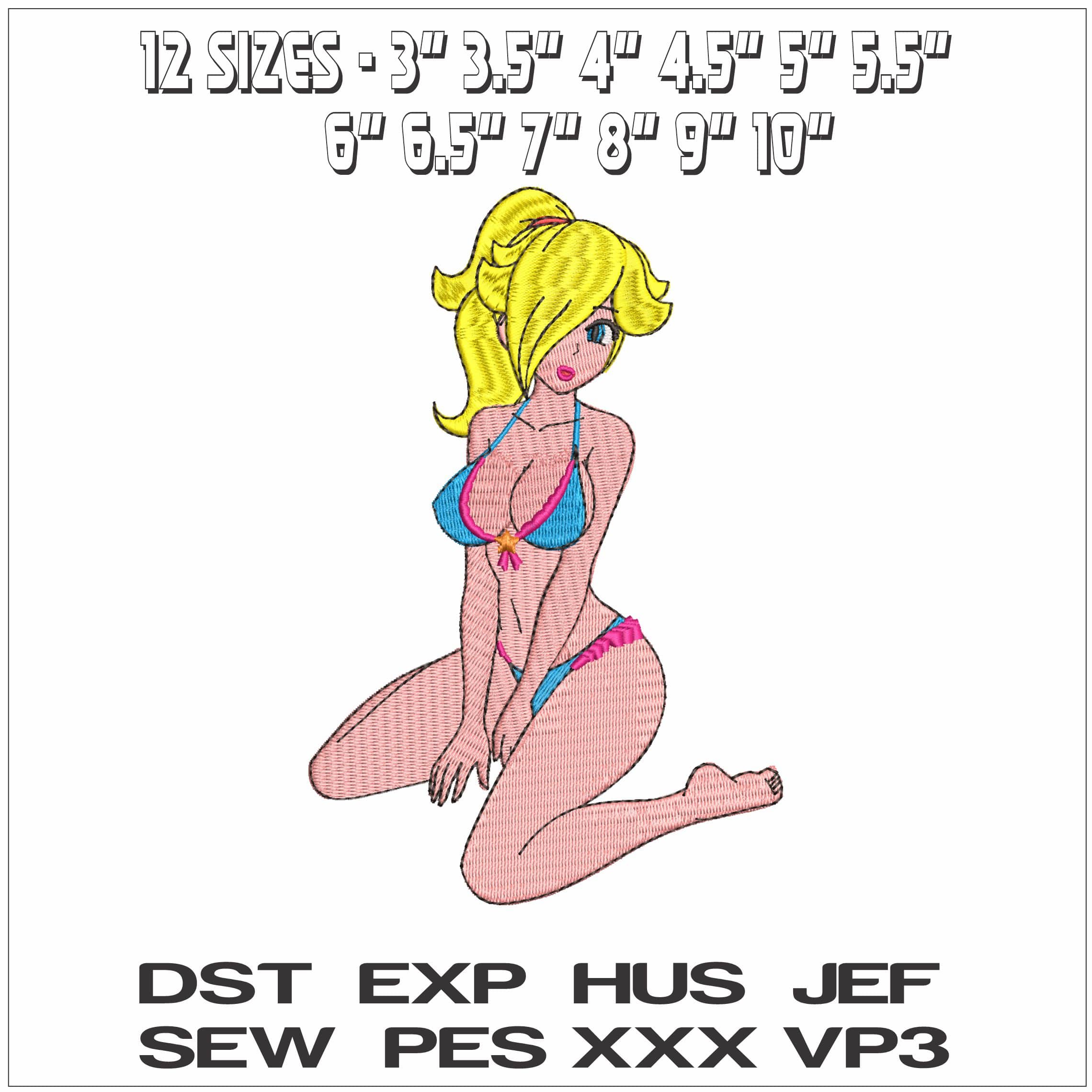 Rosalina in Swimsuit Super Mario- Elegant embroidery design file - instant download — view 2
