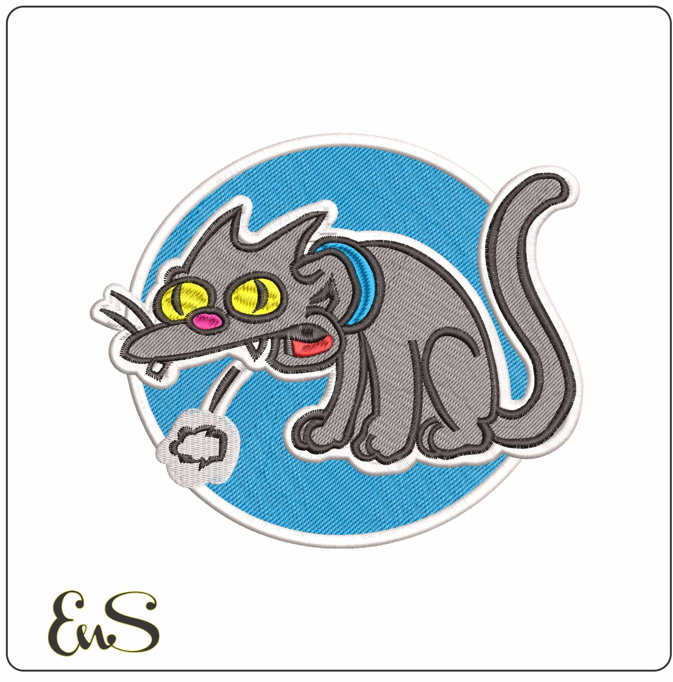 Rug Rats Cat- Elegant embroidery design file - instant download