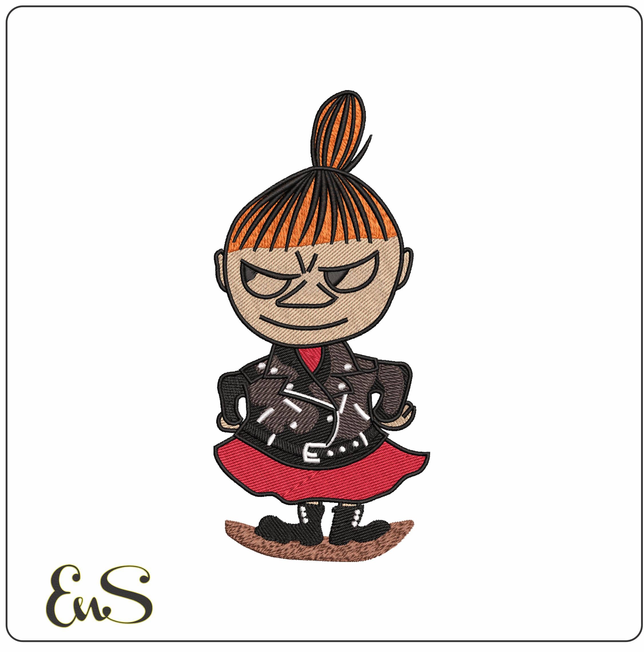 Scottish Fierce Lady- Elegant embroidery design file - instant download