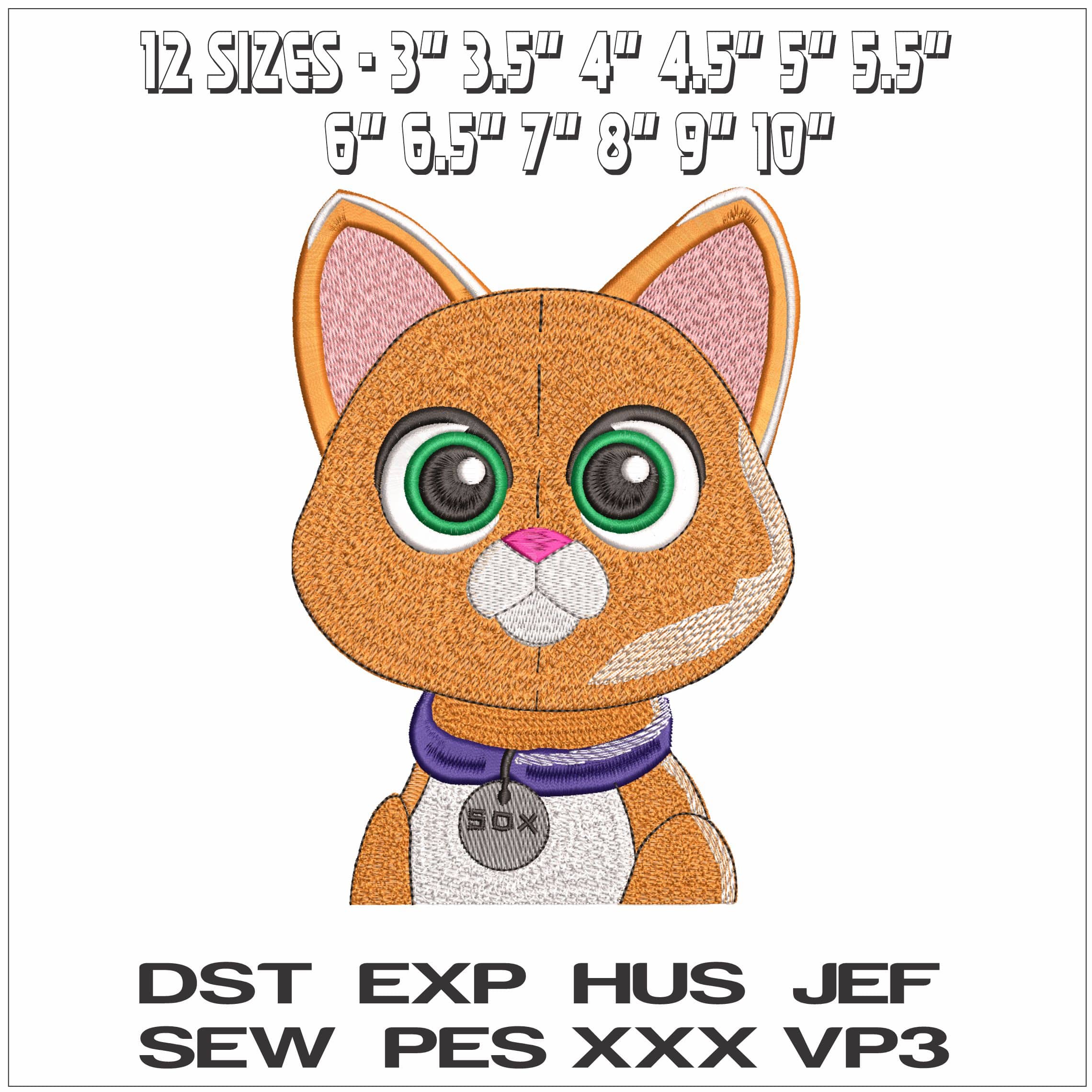 SOX Cat Buzz Lightyear at Toy Story - Elegant embroidery design file - instant download — view 2