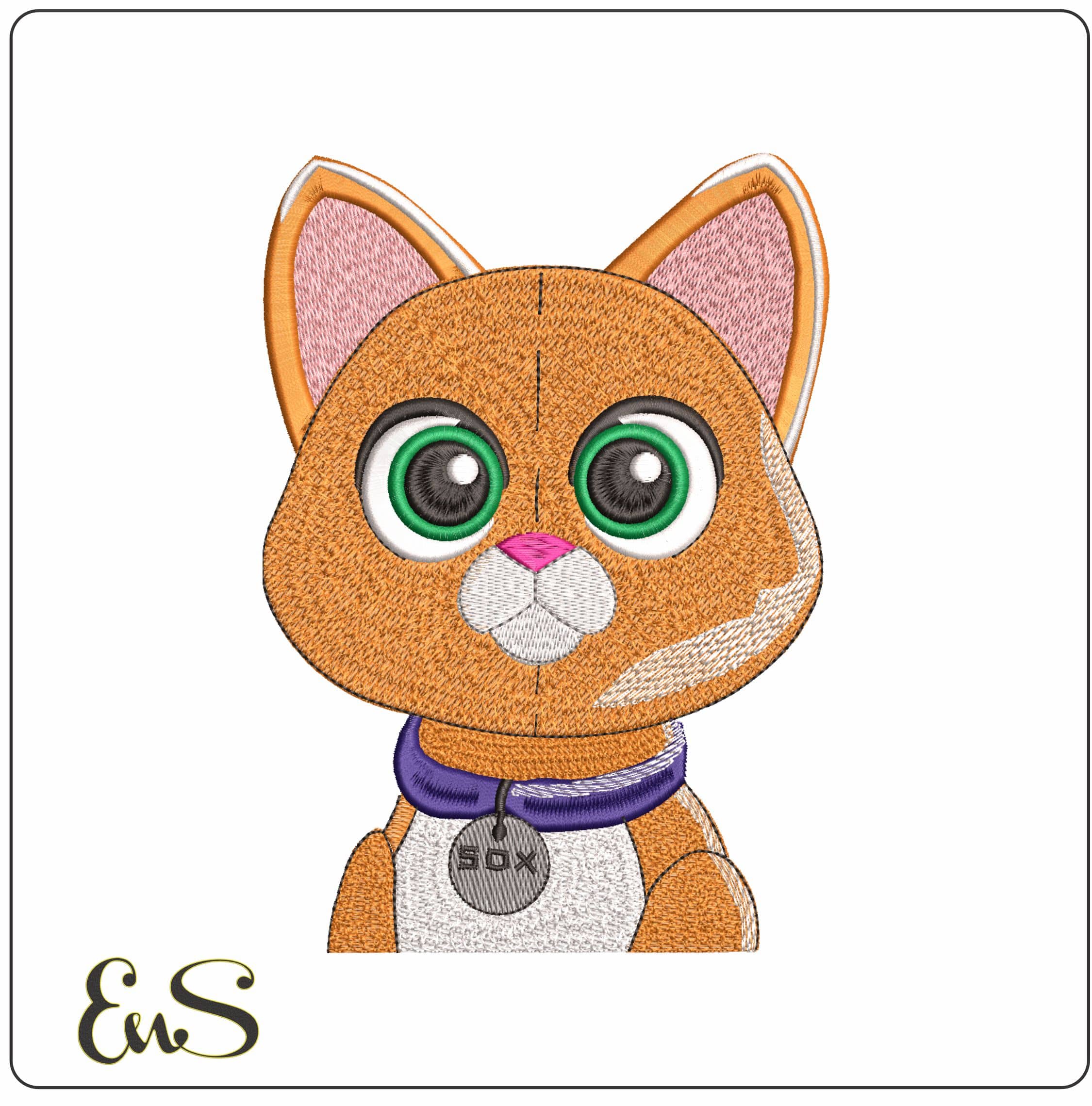 SOX Cat Buzz Lightyear at Toy Story - Elegant embroidery design file - instant download