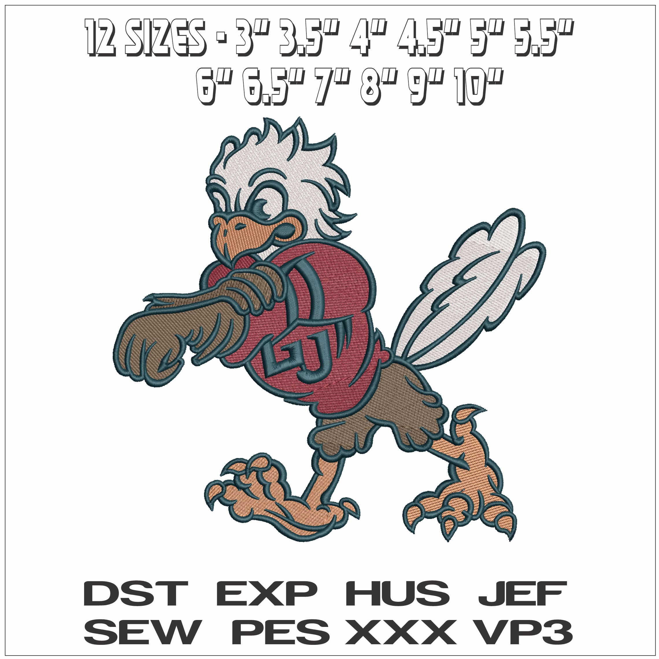 Sparky Mascot Liberty University - Elegant embroidery design file - instant download — view 2