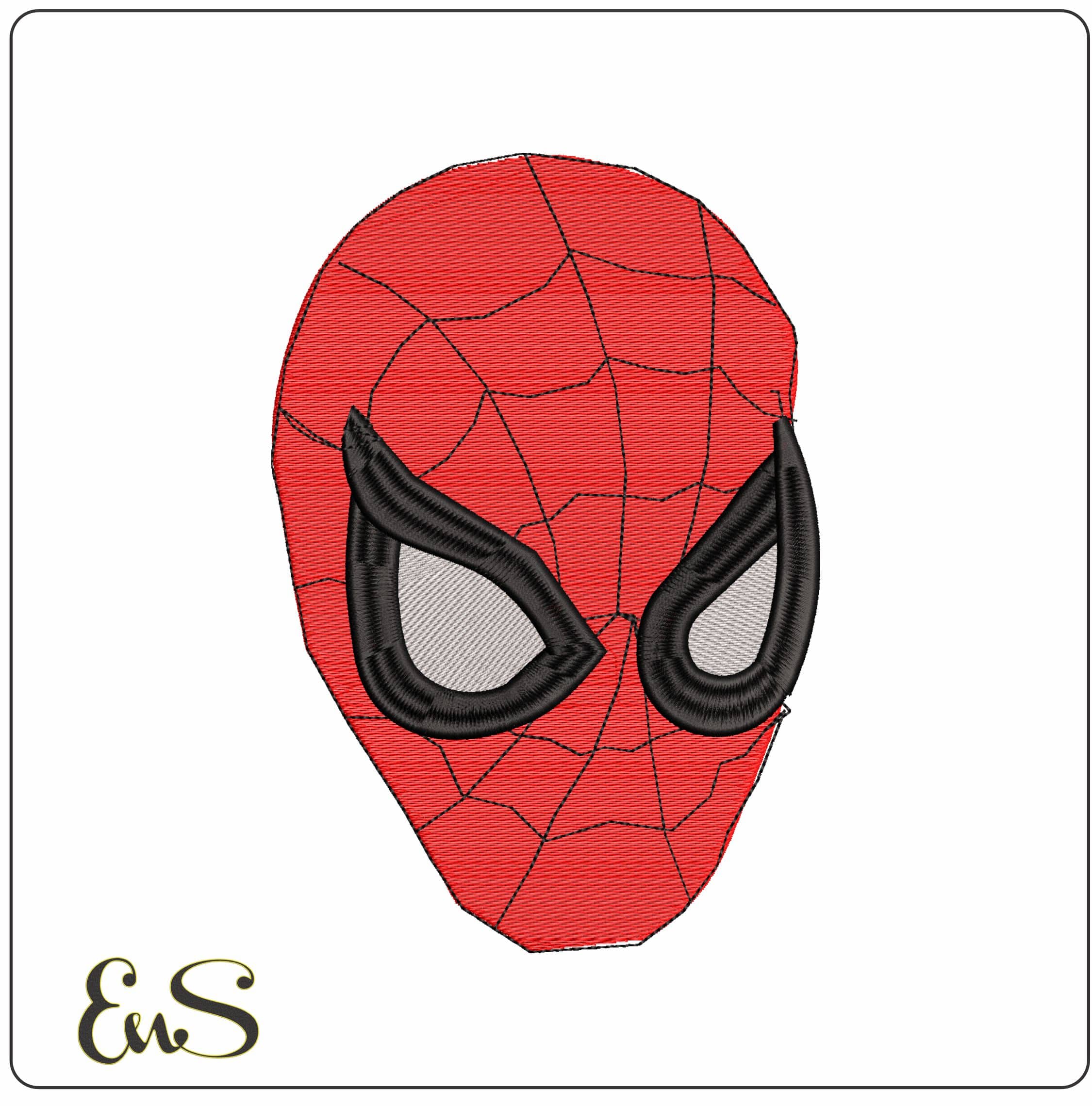 Spiderman Mask - Elegant embroidery design file - instant download
