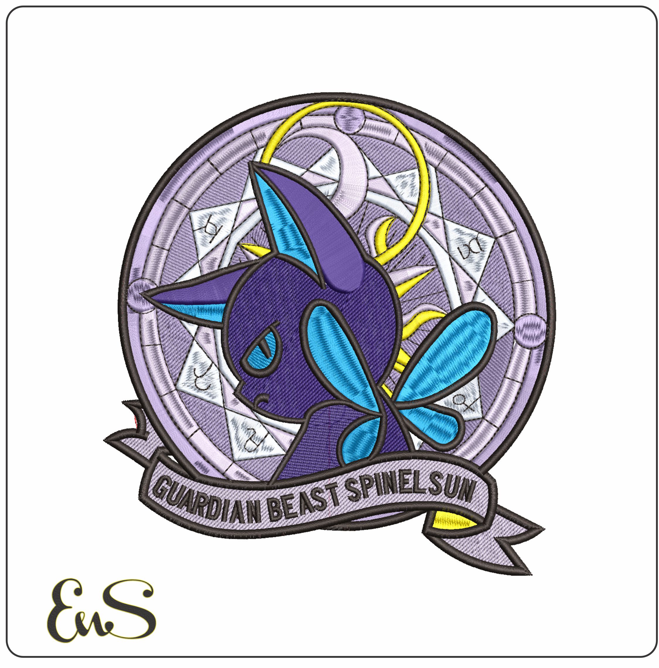 Spinel Sun Cardcator Sukura Anime - Elegant embroidery design file - instant download