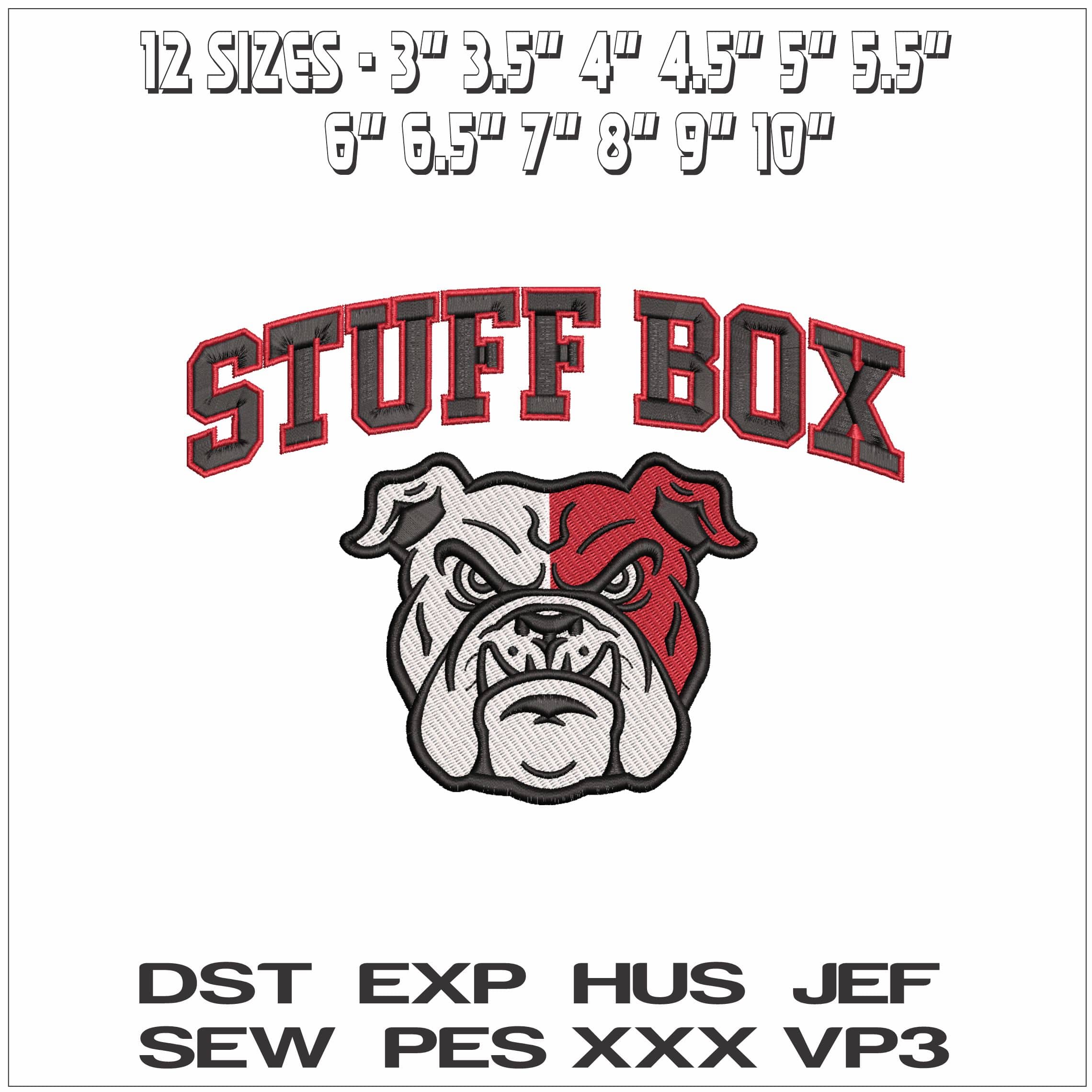 STUFF BOX - Elegant embroidery design file - instant download — view 2